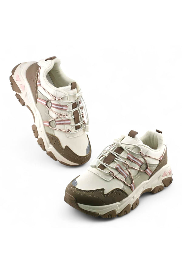 Beige / Purple
