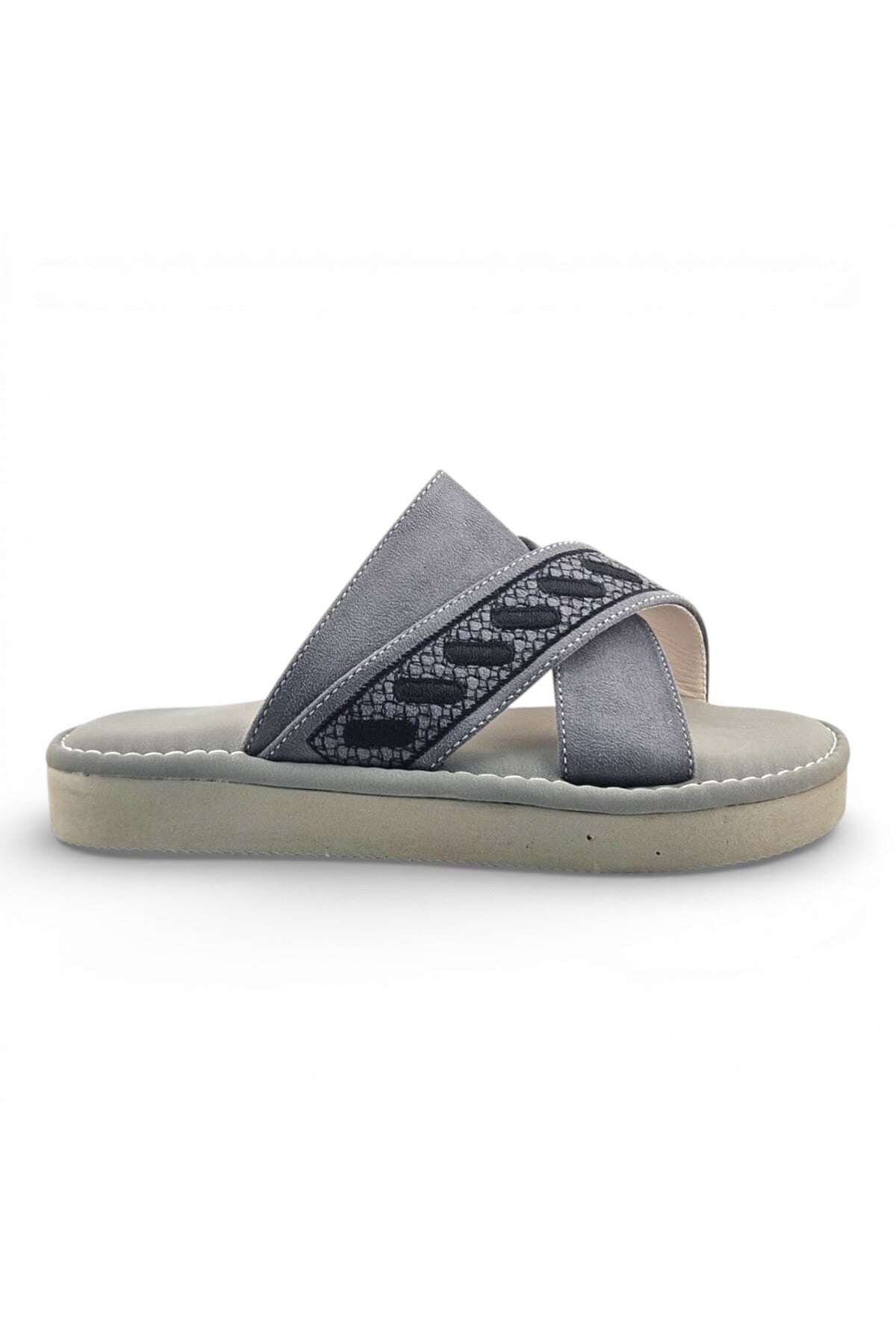 Footprint Embroidered Comfort Arabic Sandals for Men | 940 Secondary image