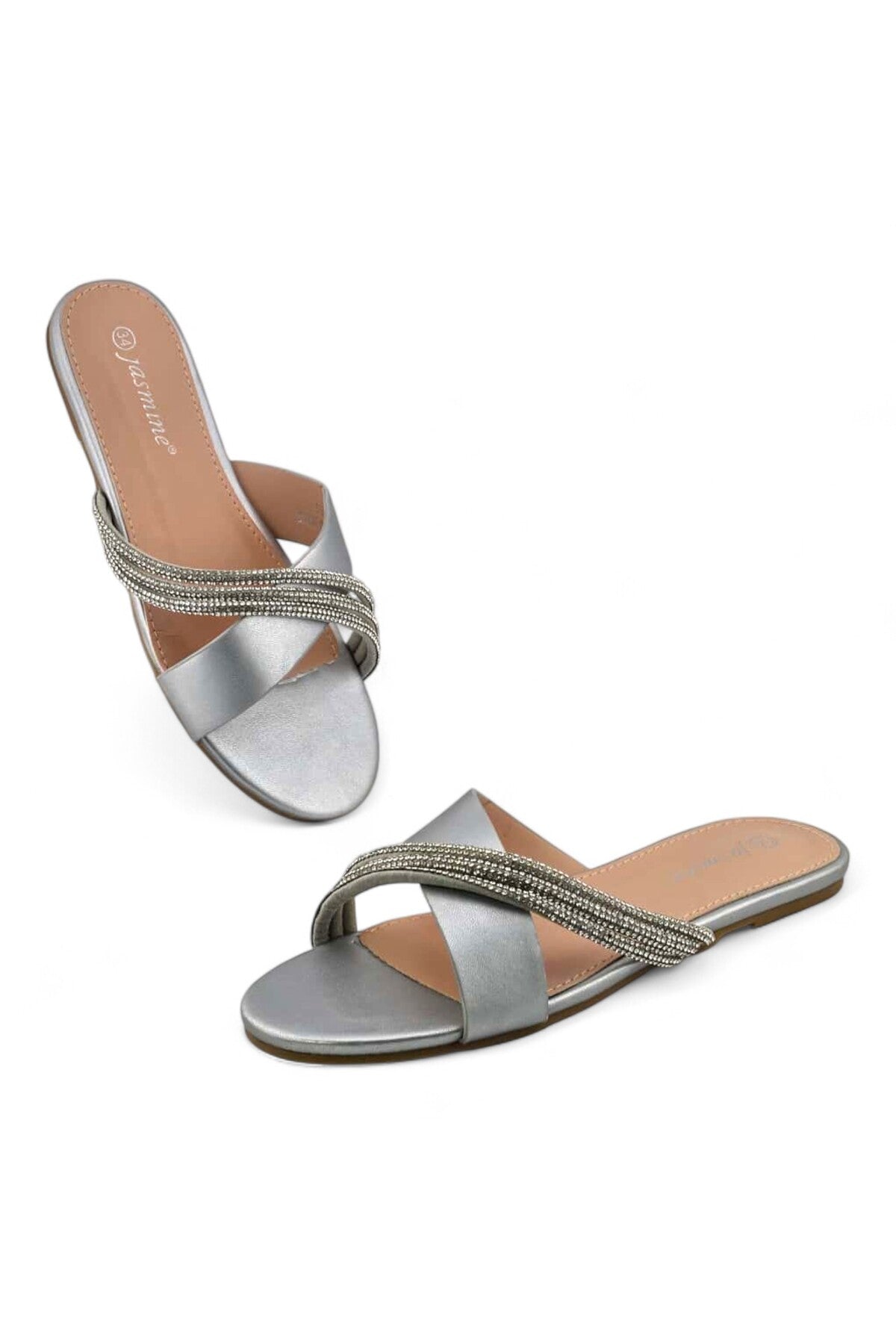 Jasmine Open-Toe Embellished Kids Sandals | 55-3 Secondary image
