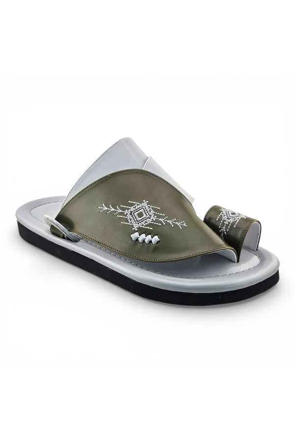 Olive Green / Light Grey