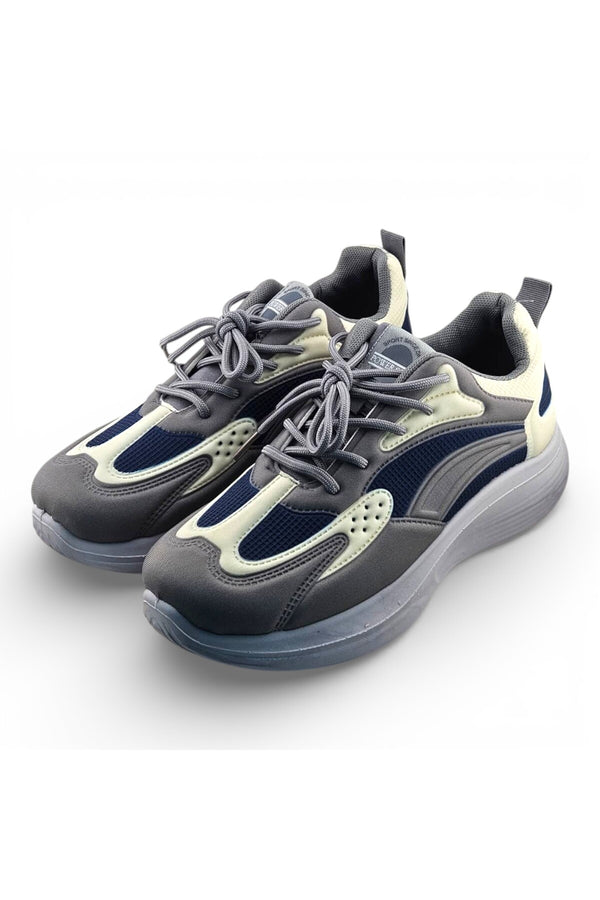 Navy Blue / Dark Grey / Off White