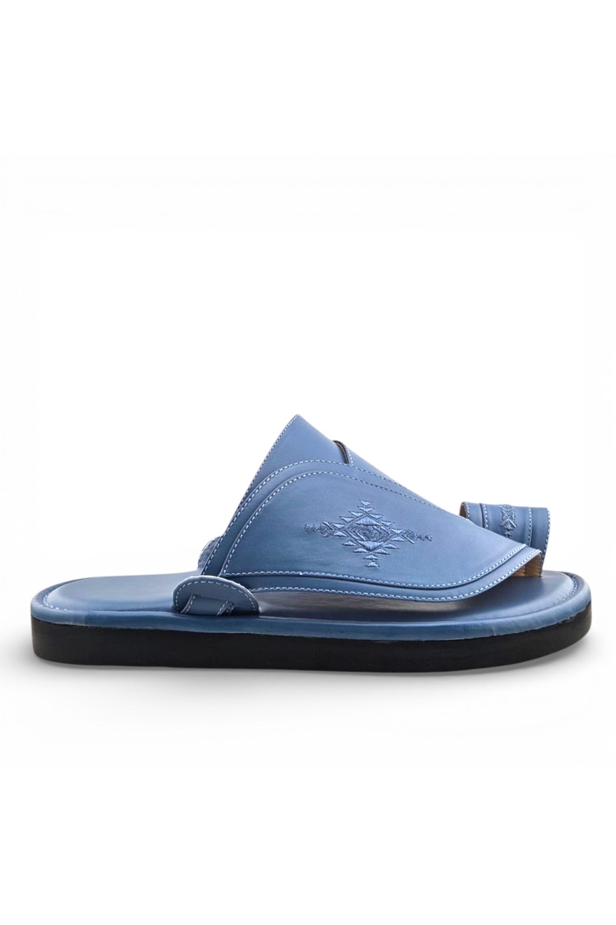 Footprint Embroidered Comfort Arabic Sandals for Men | WJH 1034 Secondary image