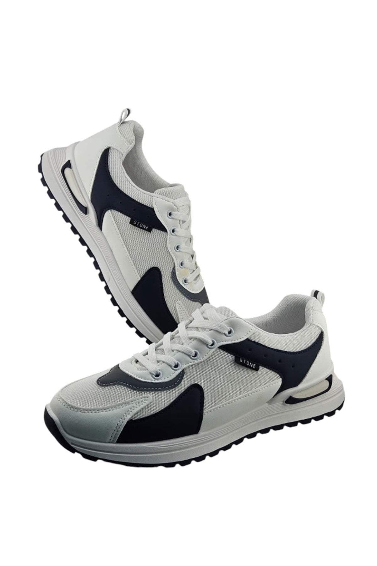 White / Dark Blue