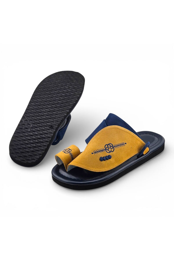 Yellow / Navy Blue