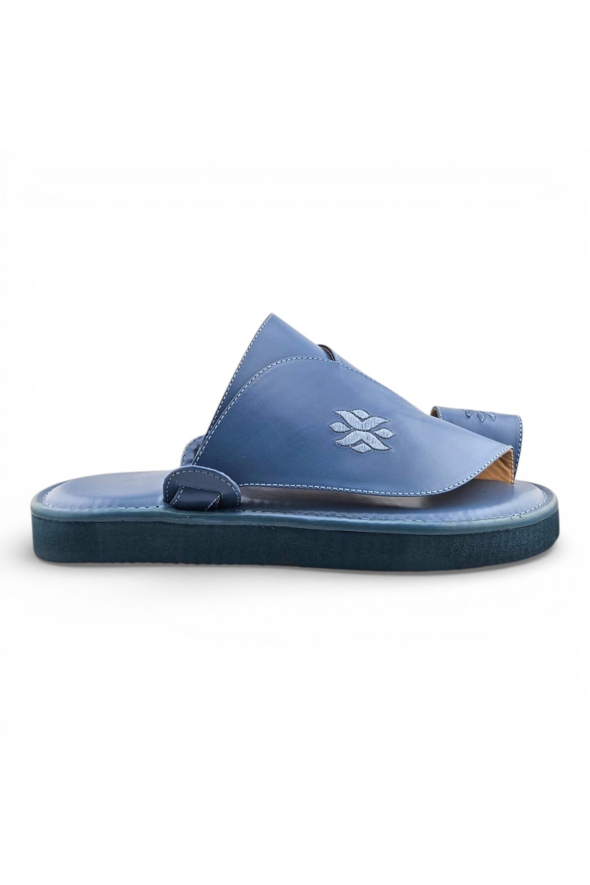 Footprint Embroidered Comfort Arabic Sandals for Men | WJH 1037 Secondary image