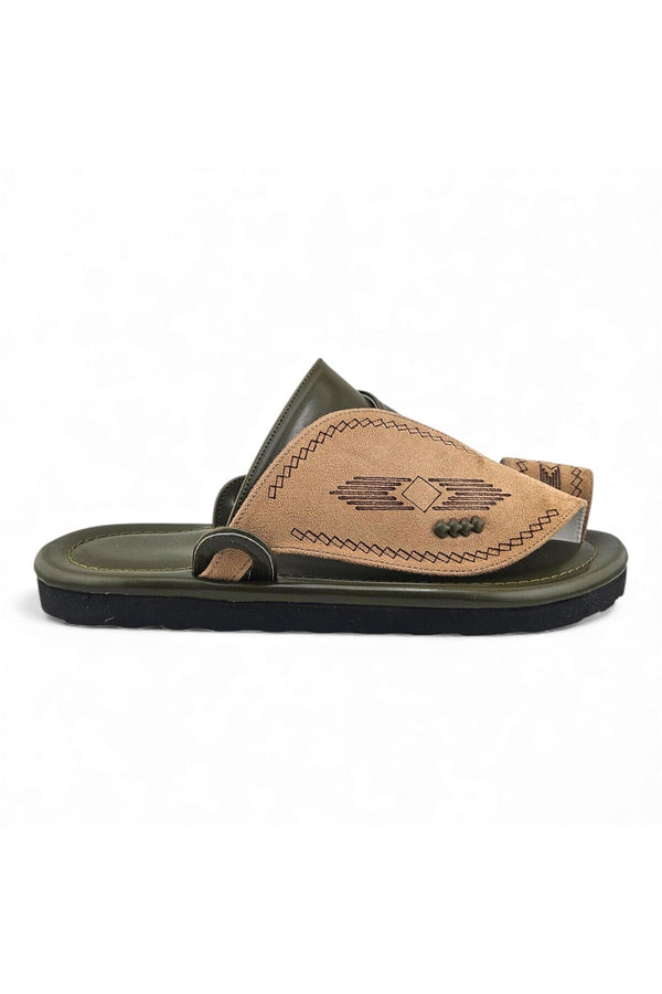 Camel / Olive Green