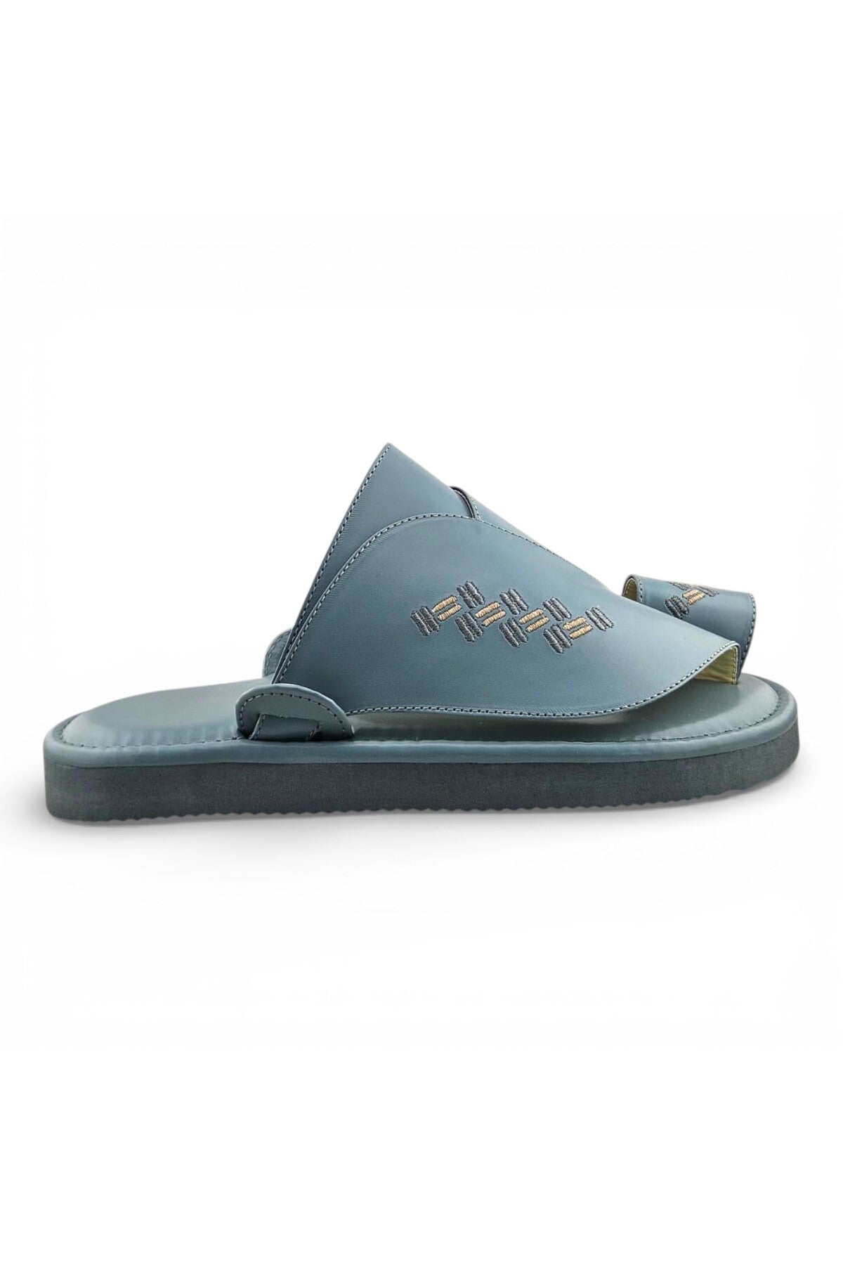 Footprint Embroidered Comfort Arabic Sandals for Men | WJH 1038 Secondary image