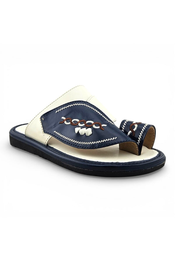 White / Navy Blue