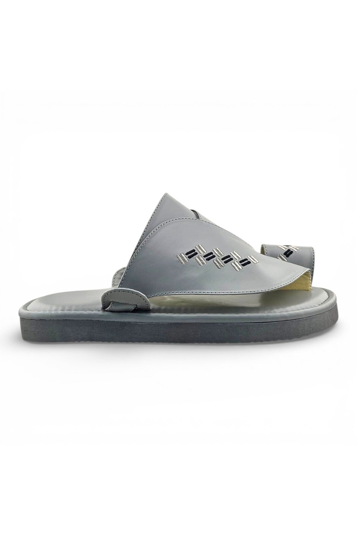 Footprint Embroidered Comfort Arabic Sandals for Men | WJH 1038 Secondary image