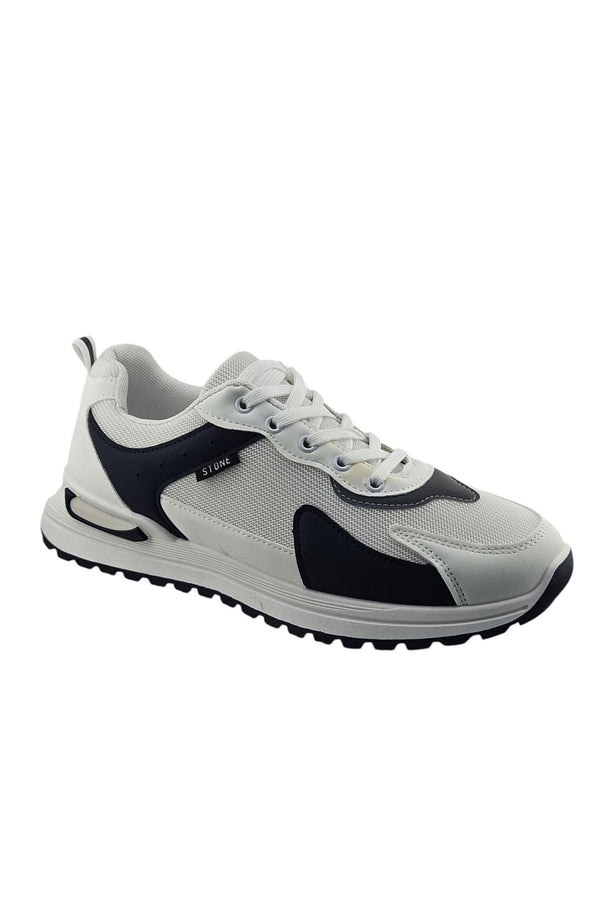 White / Dark Blue