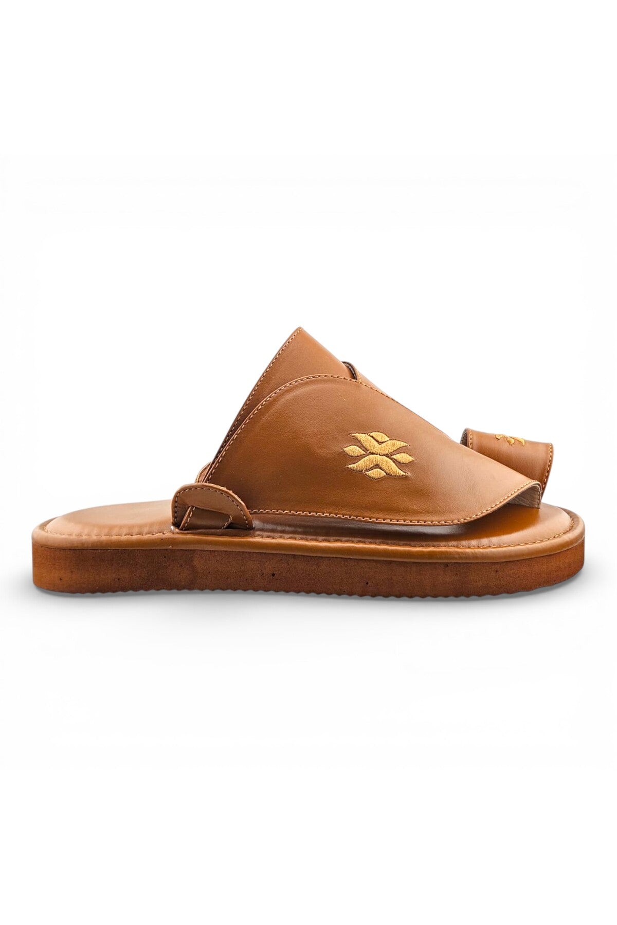 Footprint Embroidered Comfort Arabic Sandals for Men | WJH 1037 Secondary image
