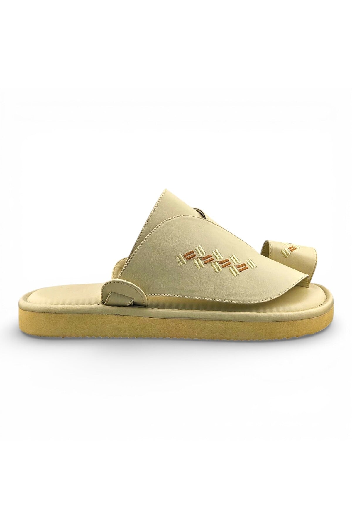 Footprint Embroidered Comfort Arabic Sandals for Men | WJH 1038 Secondary image