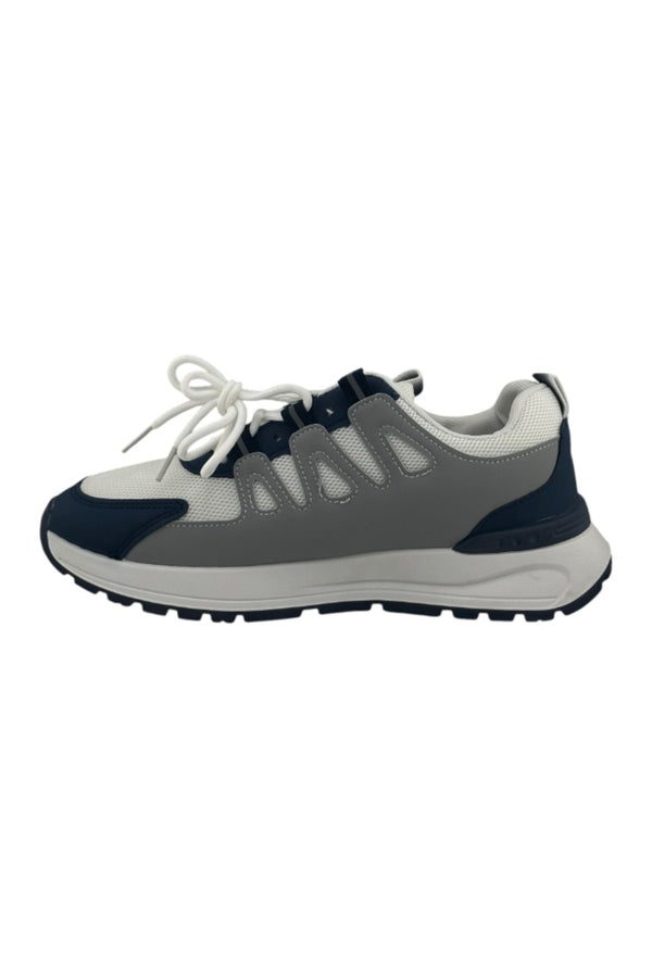 White / Navy Blue