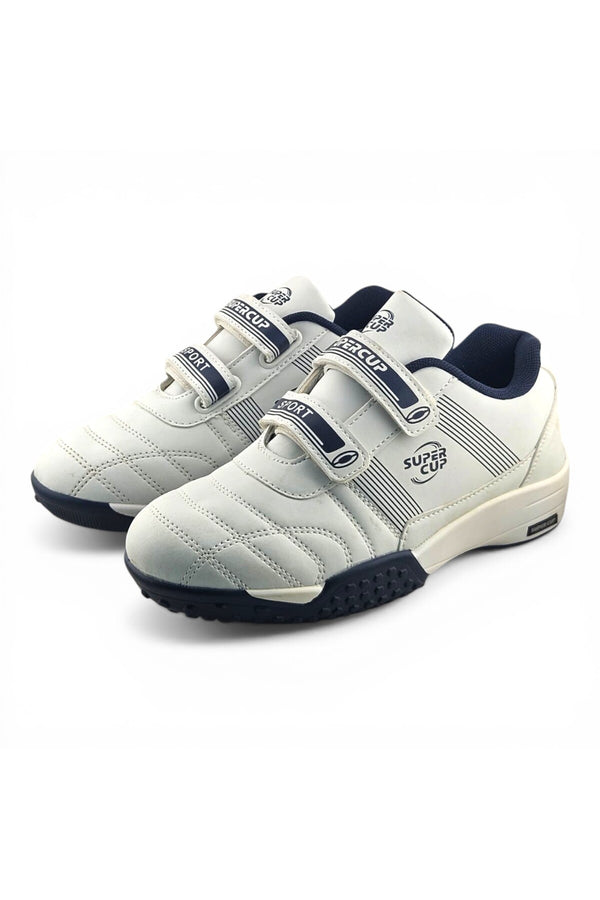 White / Navy Blue