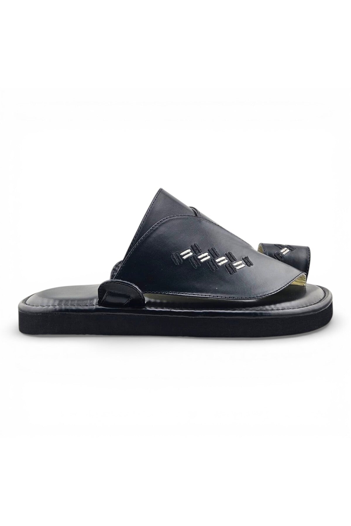 Footprint Embroidered Comfort Arabic Sandals for Men | WJH 1038 Secondary image