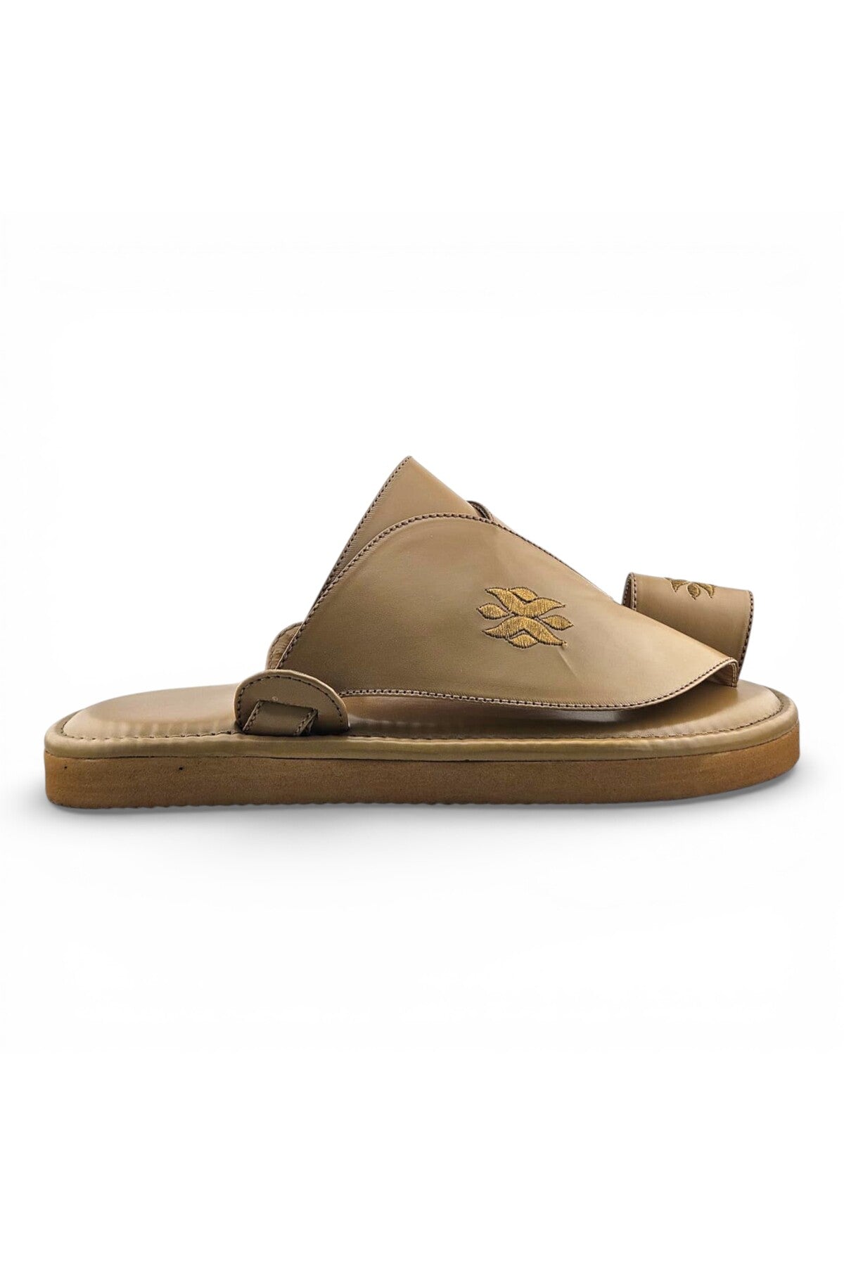 Footprint Embroidered Comfort Arabic Sandals for Men | WJH 1037 Secondary image