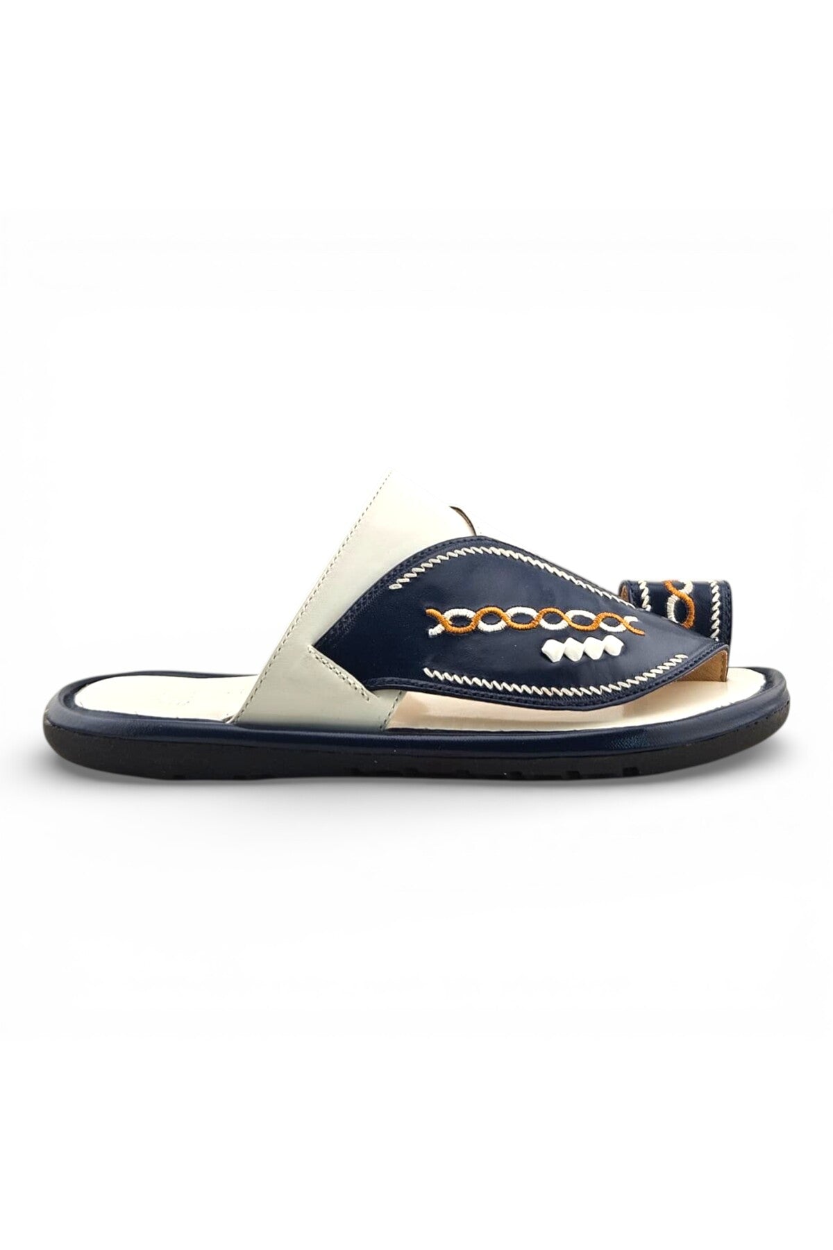 White / Navy Blue