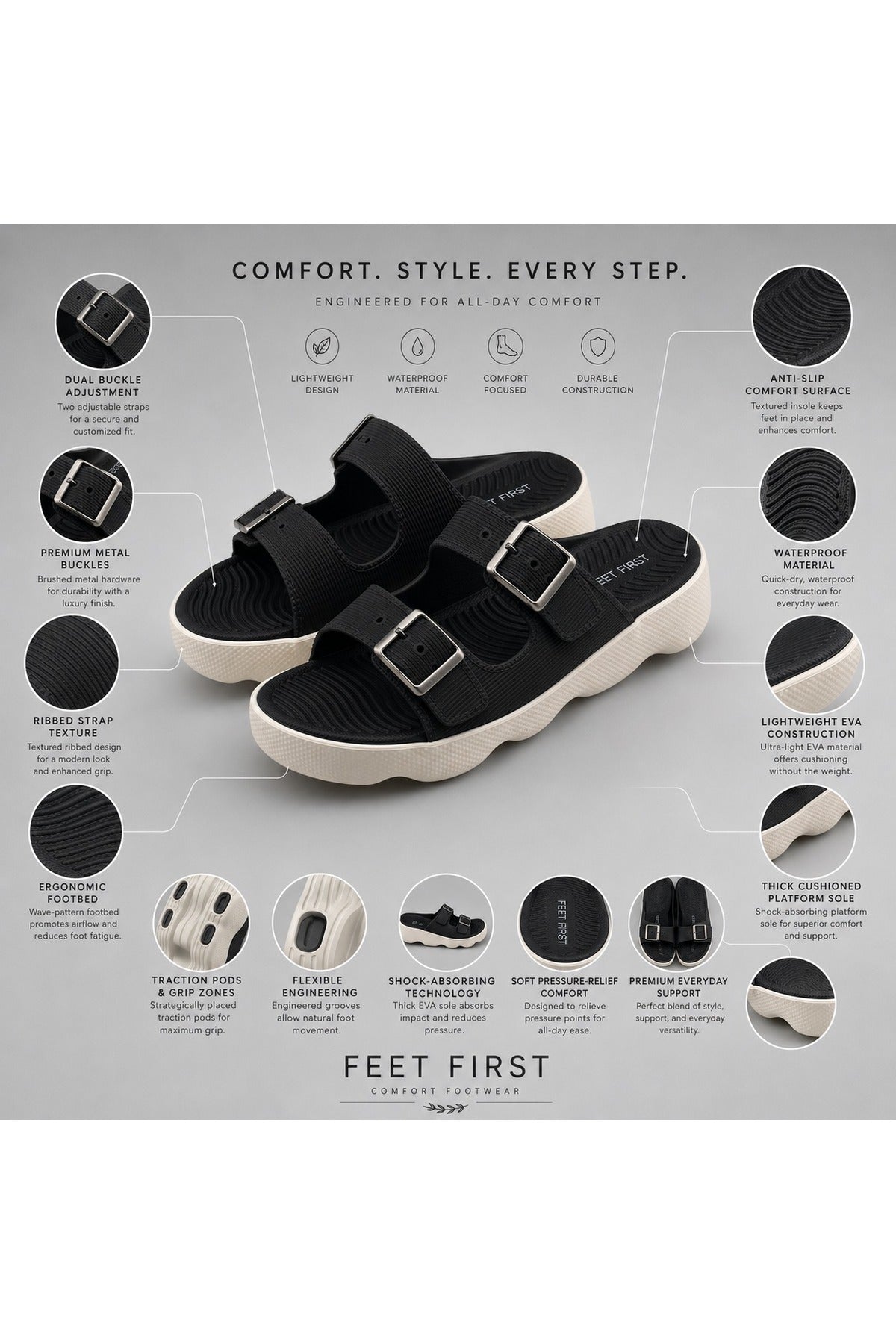 Feet First Everyday Comfort Women's Sandals | 86-750-09 Secondary image