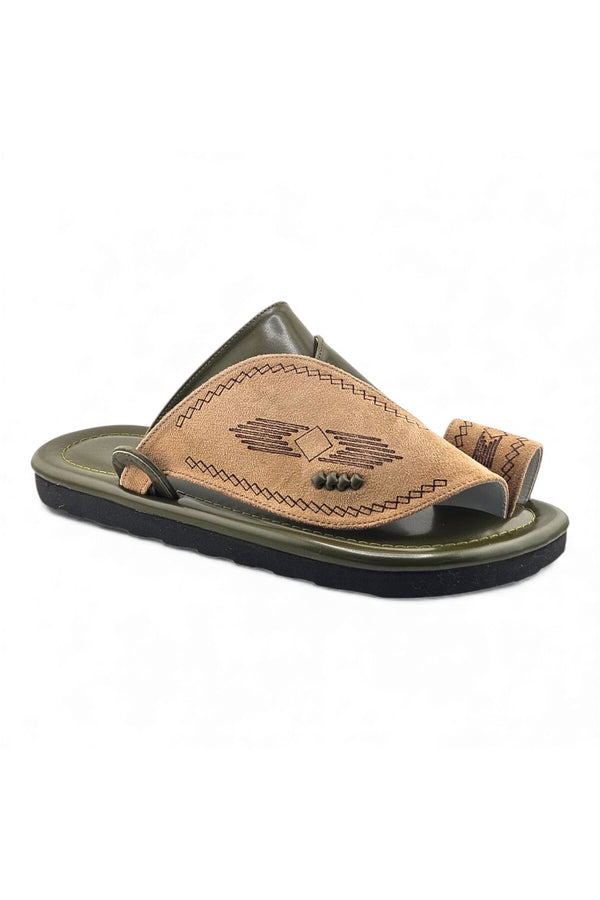 Camel / Olive Green