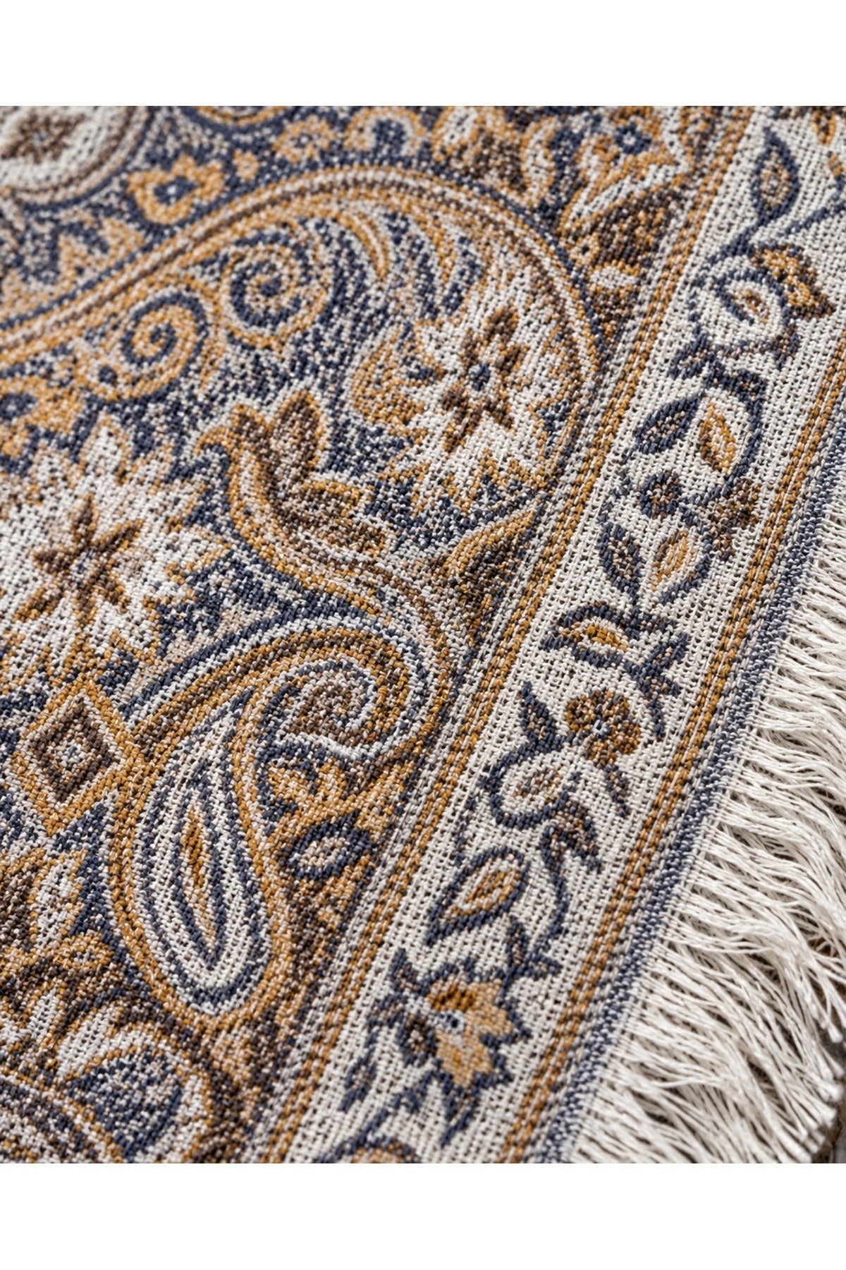 Kavalee Paisley Pashmina Fringe Abaya | ABAYA-9575 Secondary image
