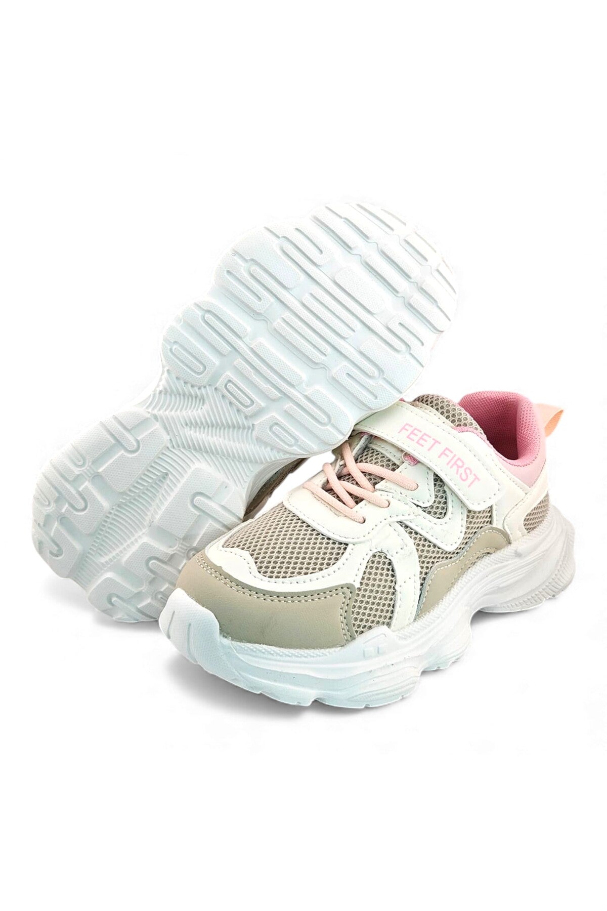 Light Khaki / Beige / Pink