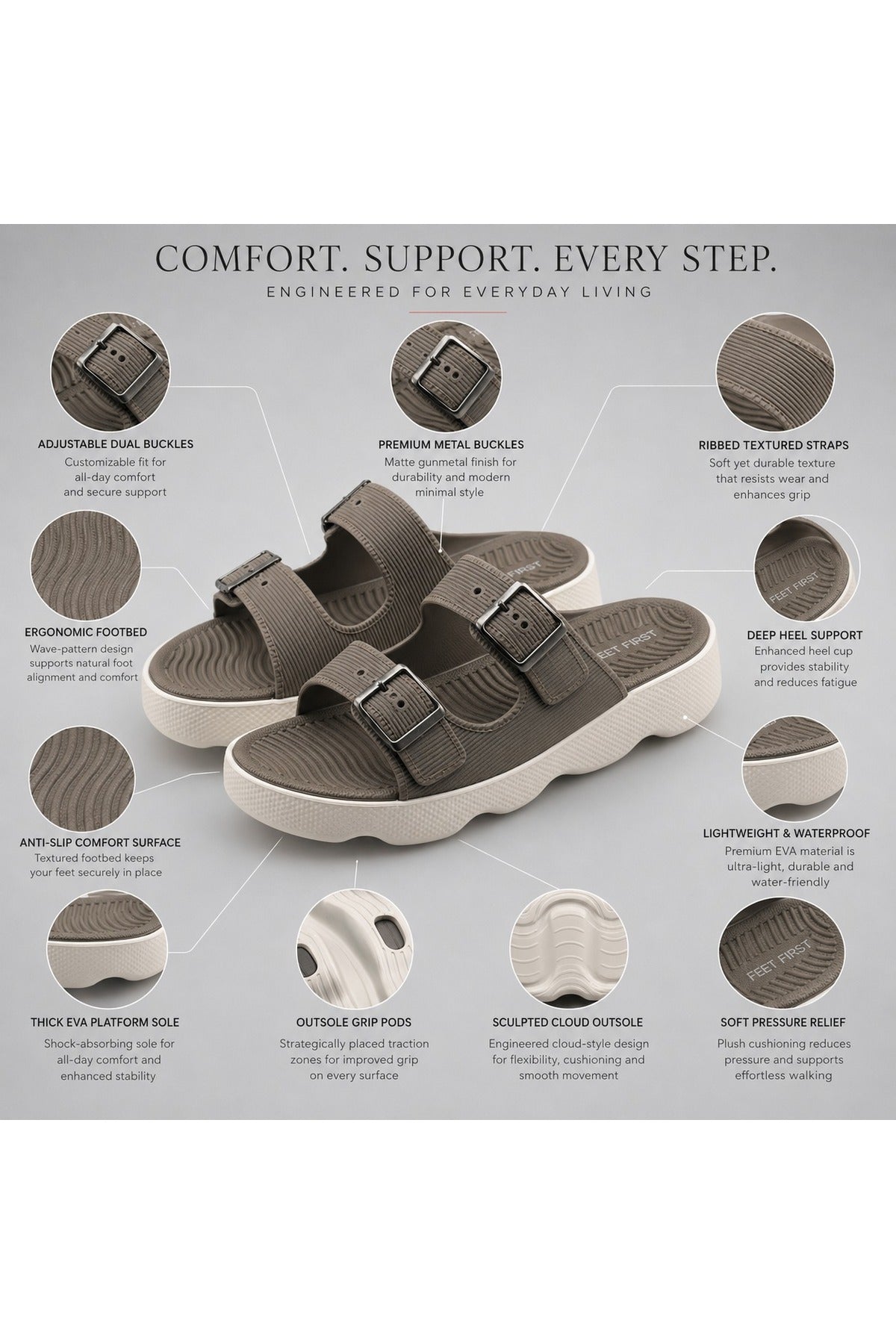 Feet First Everyday Comfort Women's Sandals | 86-750-09 Secondary image