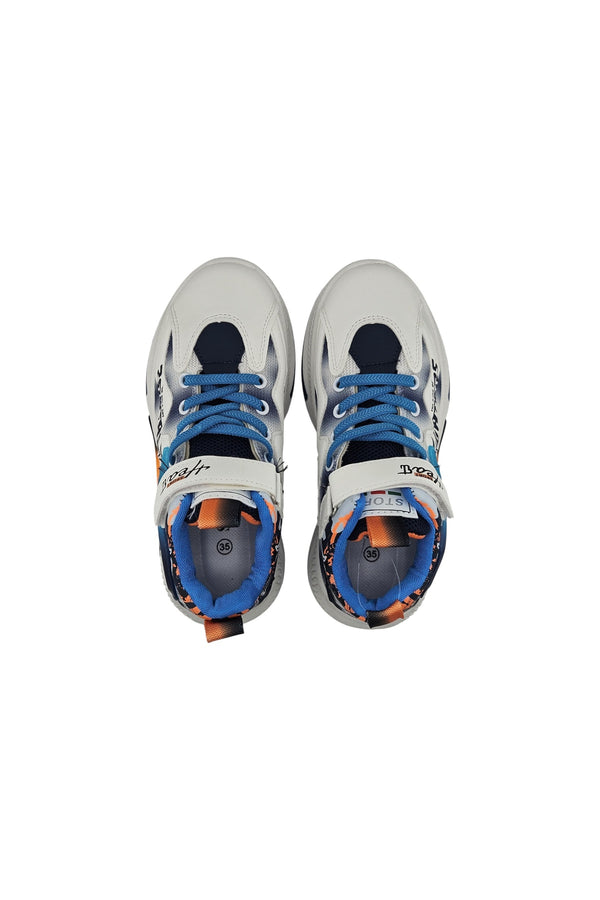 White / Blue