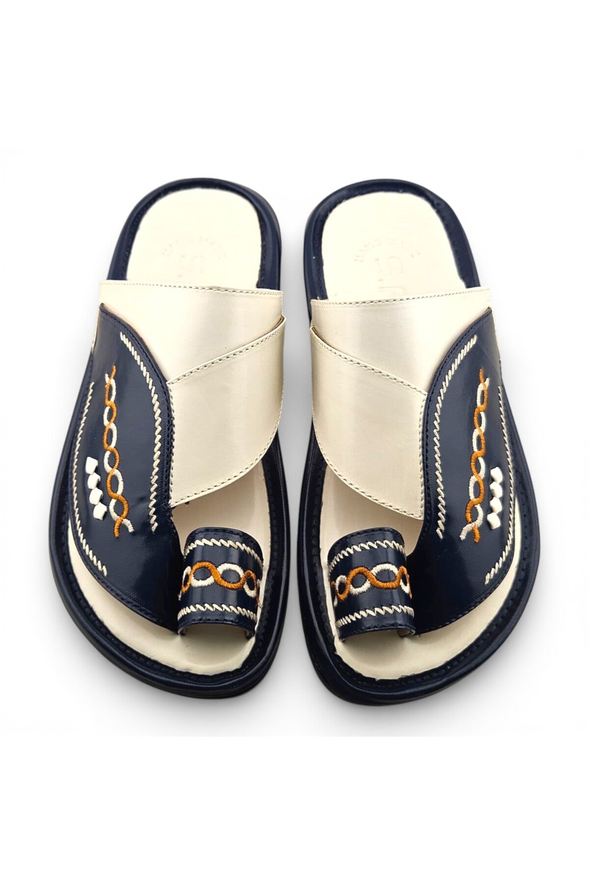 White / Navy Blue