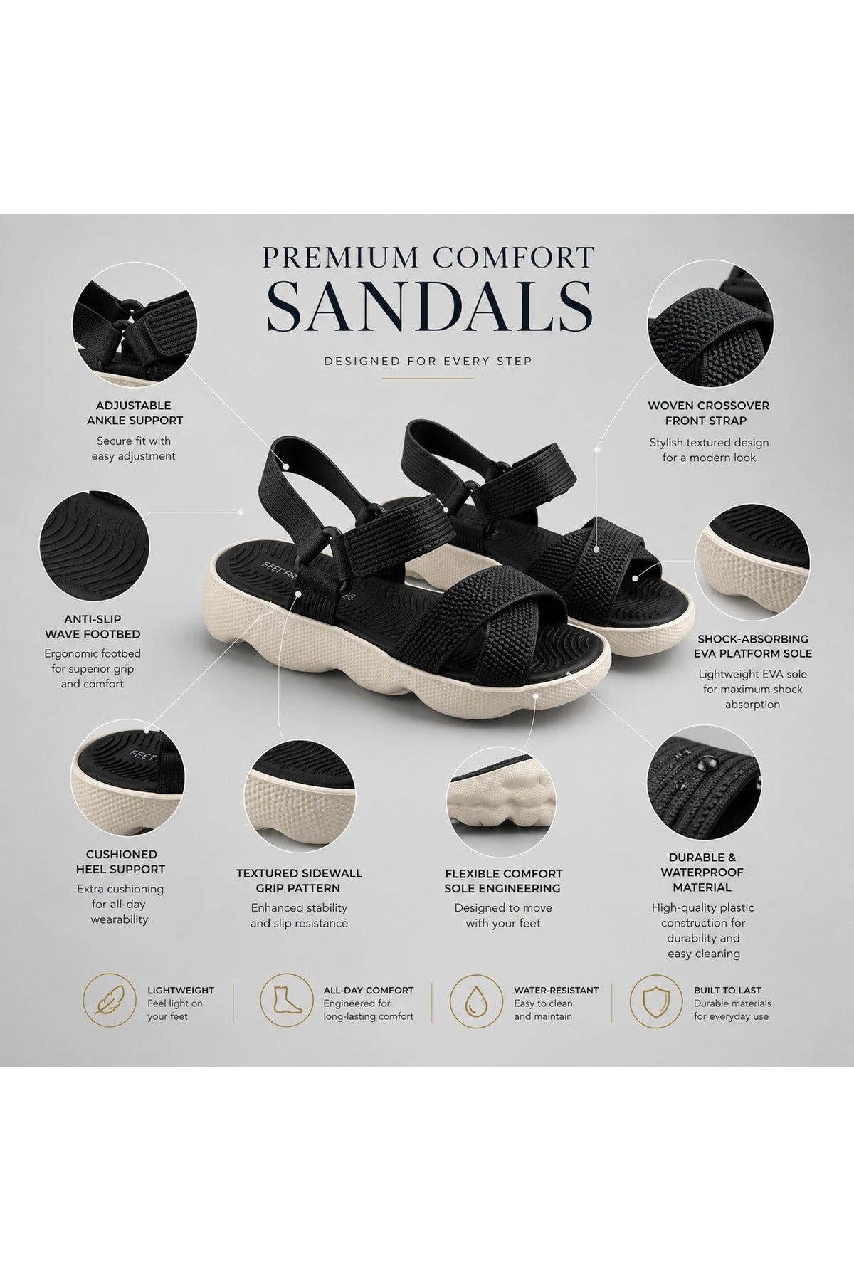 Feet First Everyday Comfort Women's Sandals | 86-750-08 Secondary image