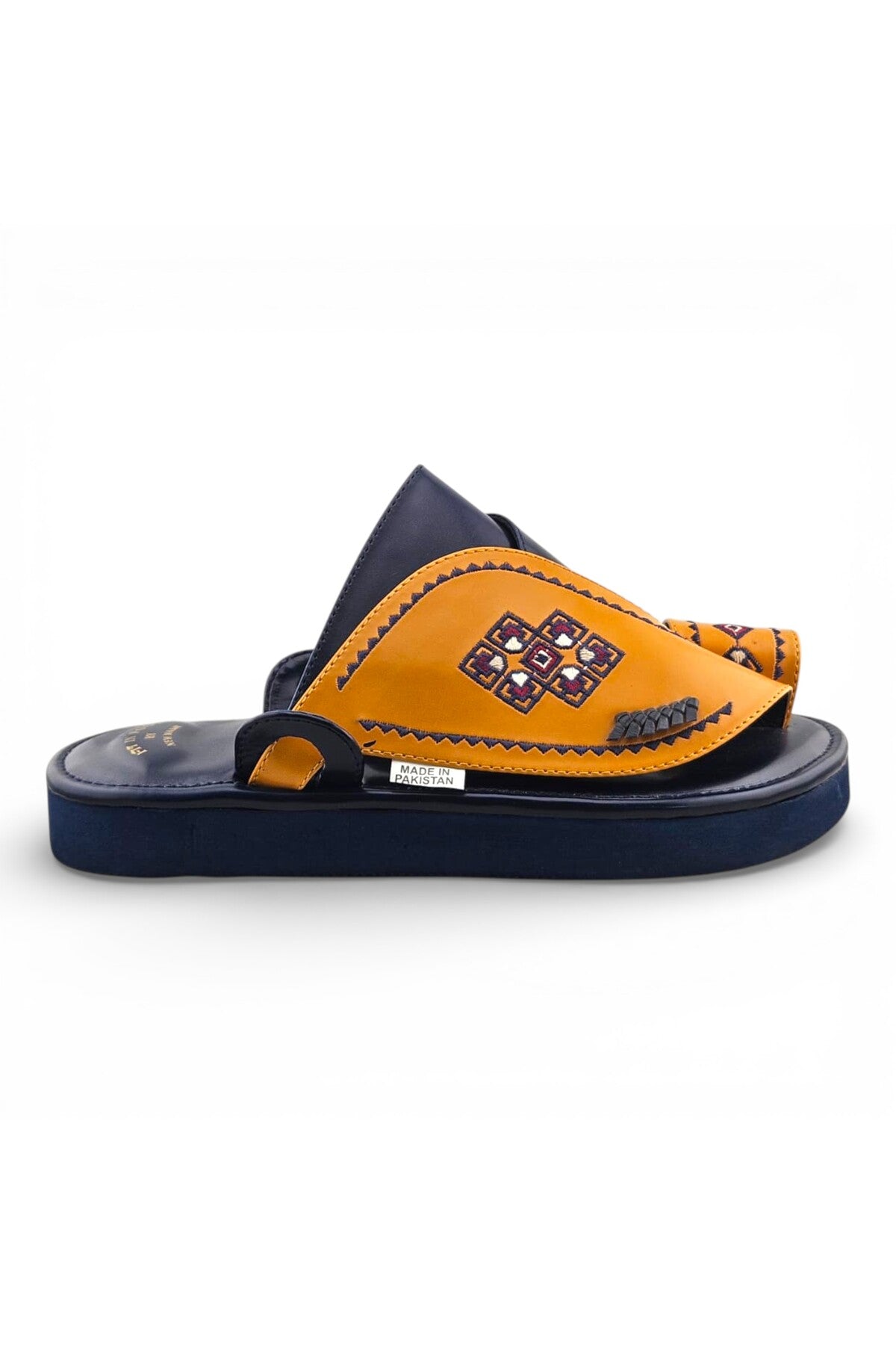 Footprint Embroidered Comfort Arabic Sandals for Men | 939 Secondary image
