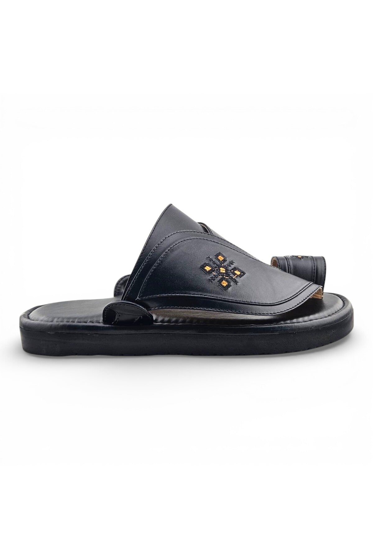 Footprint Embroidered Comfort Arabic Sandals for Men | WJH 1035 Secondary image