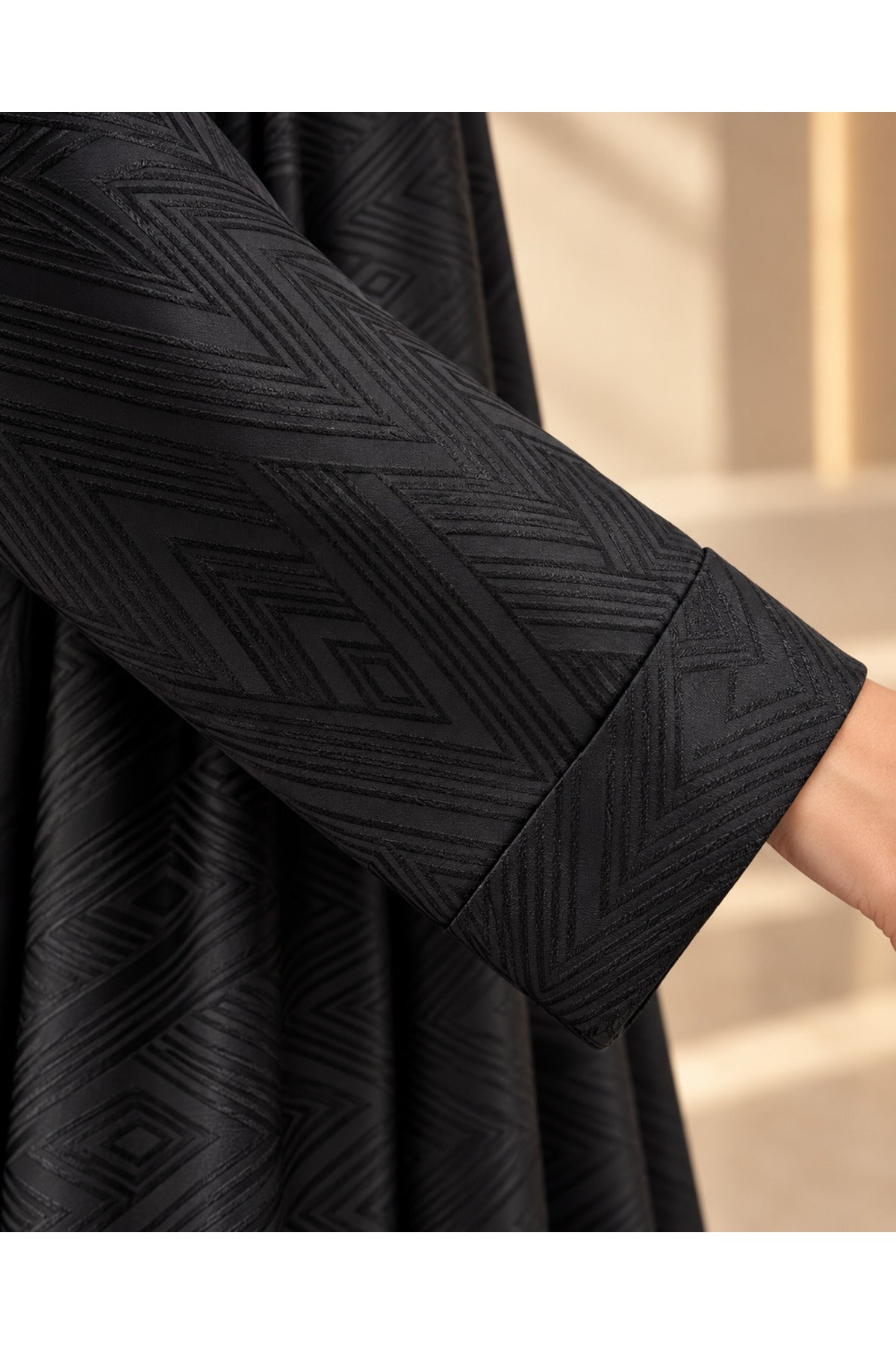 كافالي عباية جاكار هندسي | ABAYA-6125 الصورة الثانوية