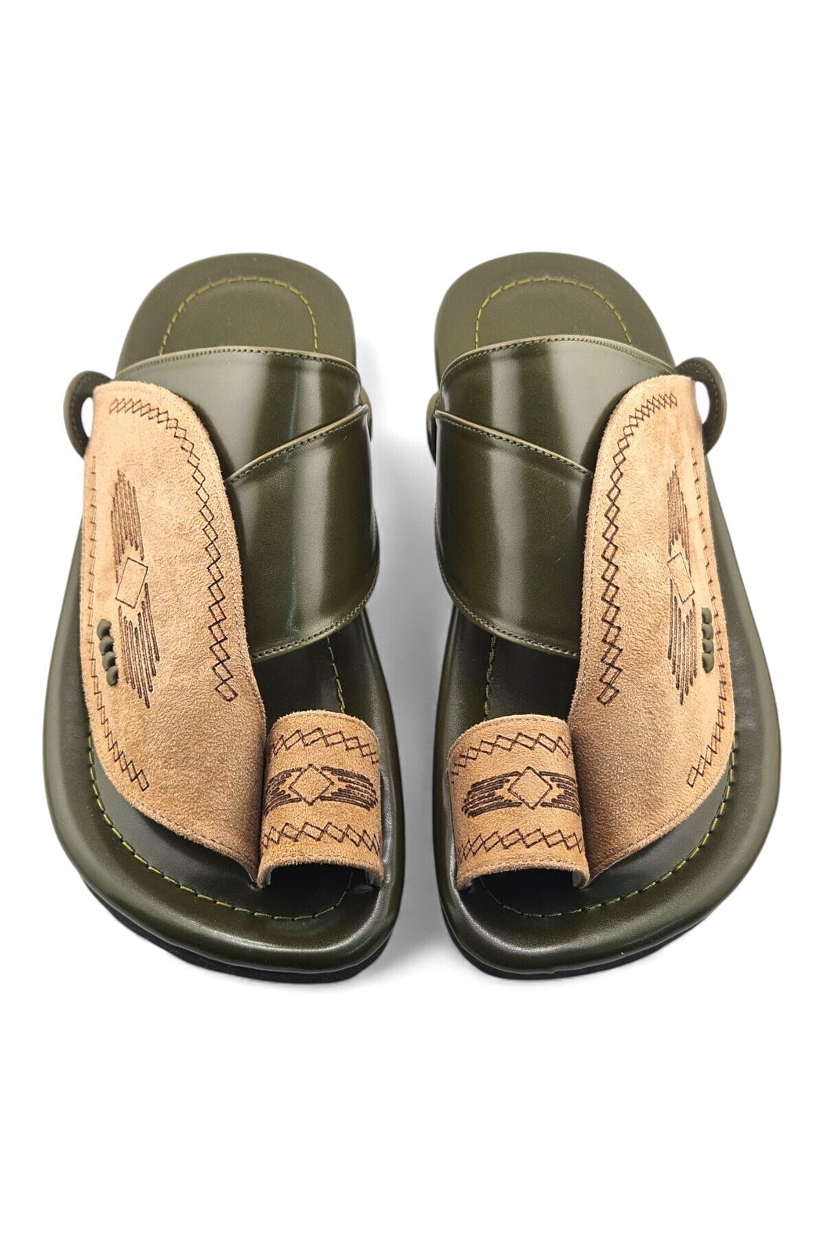 Camel / Olive Green