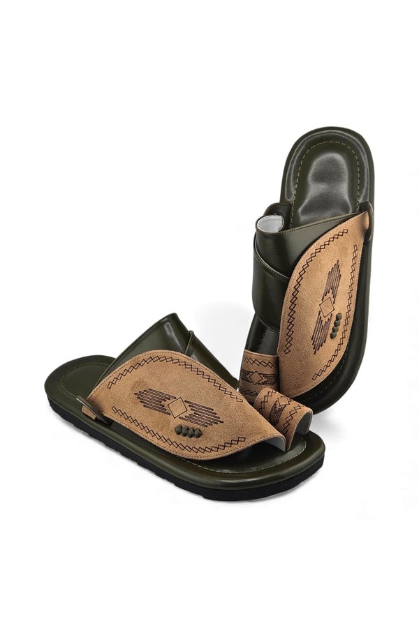 Camel / Olive Green