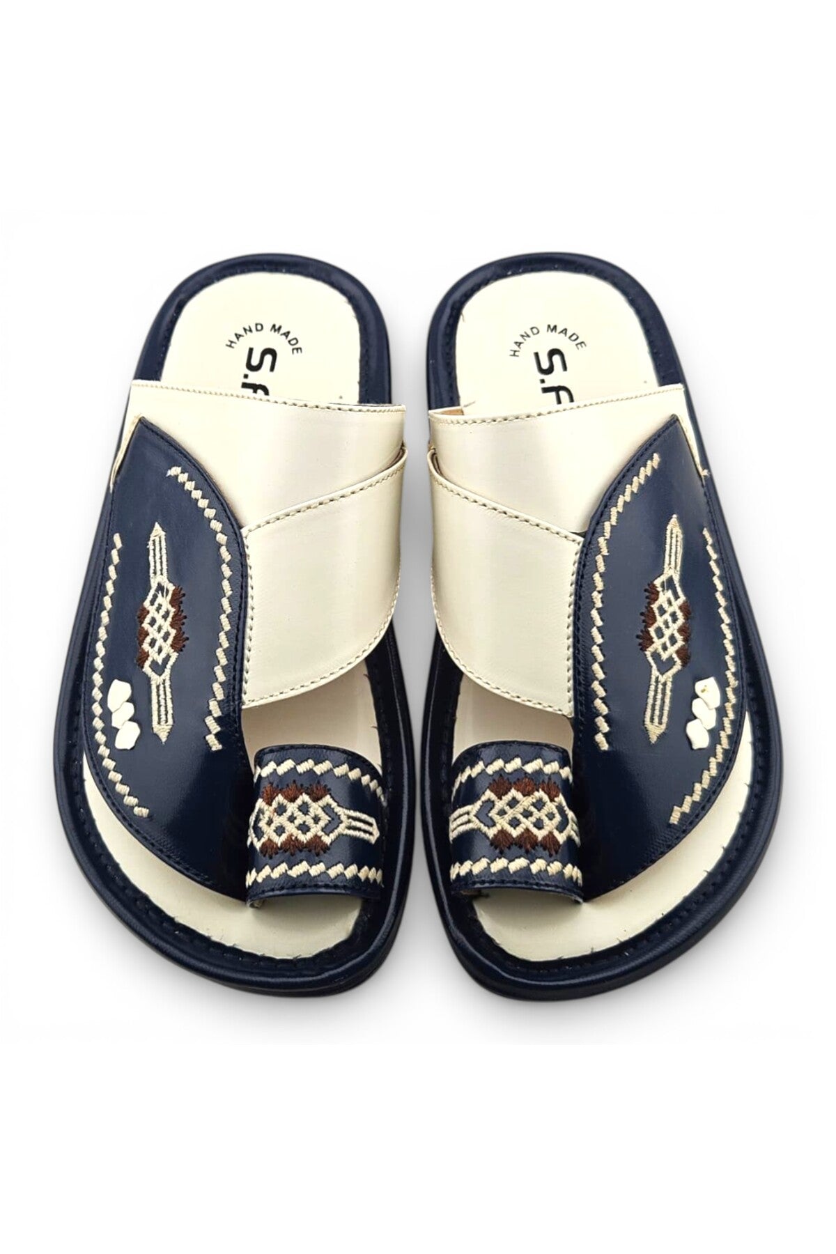 White / Navy Blue