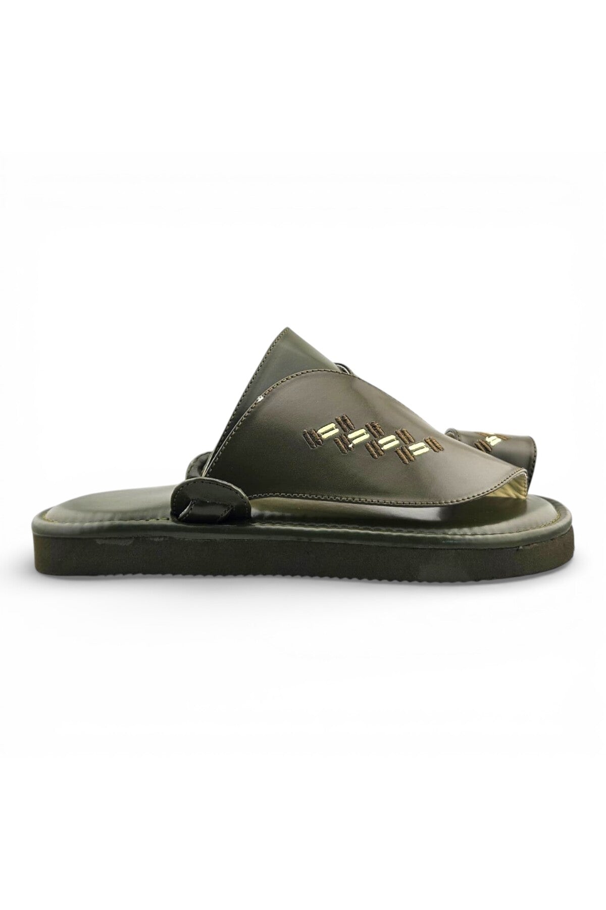 Footprint Embroidered Comfort Arabic Sandals for Men | WJH 1038 Secondary image