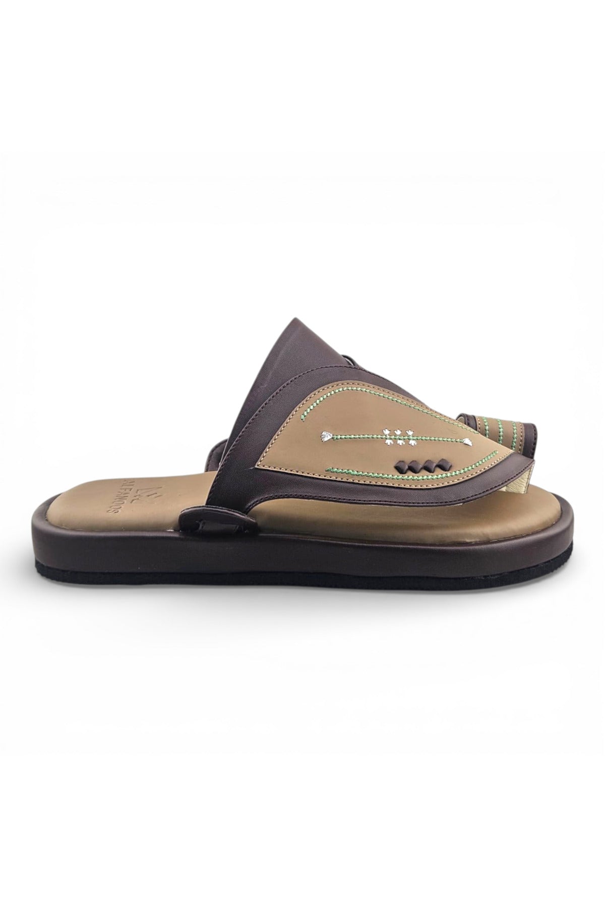 Al Fanoos Traditional Comfort Arabic Sandals for Men | 9002 Secondary image