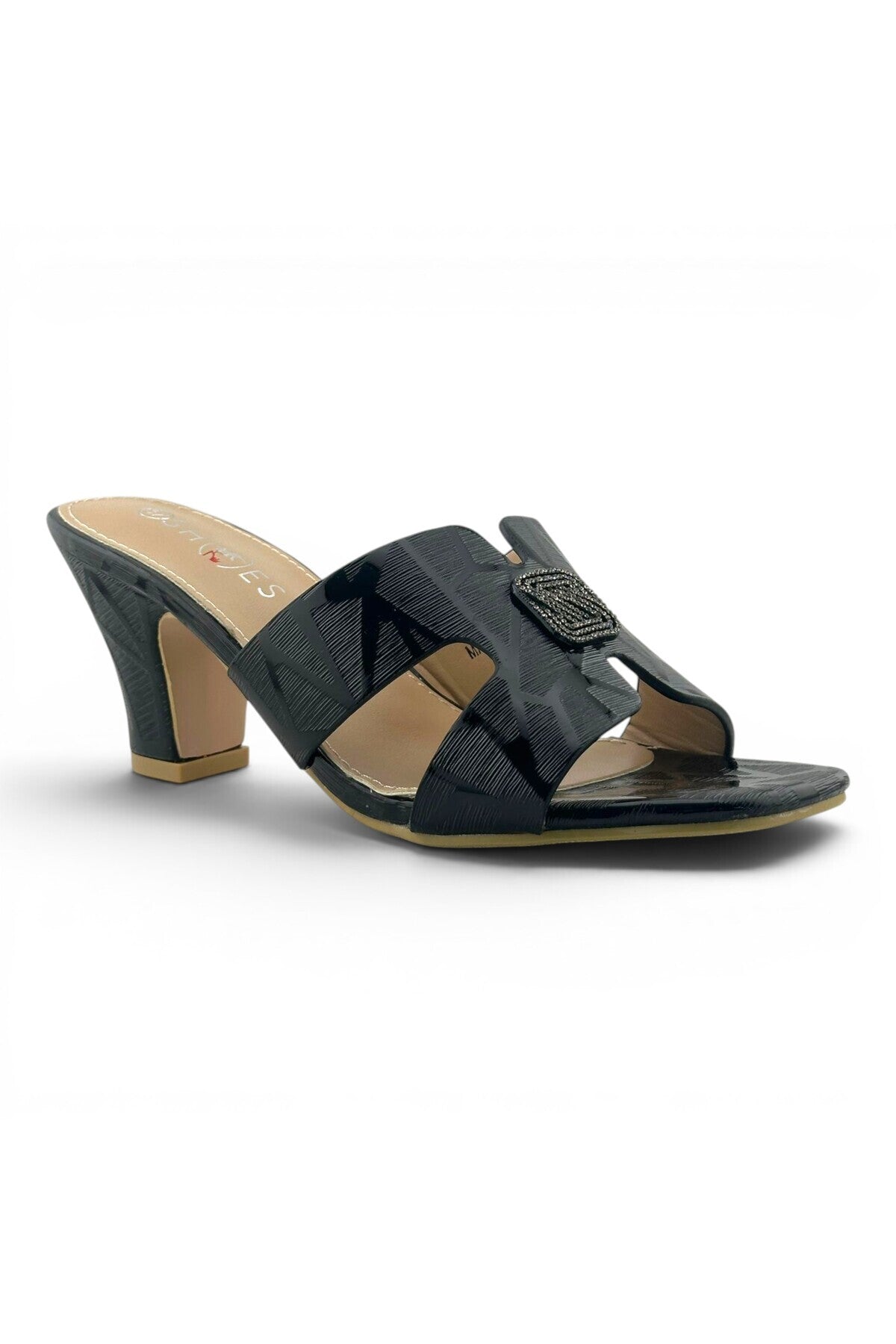 Sunrise Open-Toe Block-Heel Slide Women's Heels | SR4-1 Secondary image