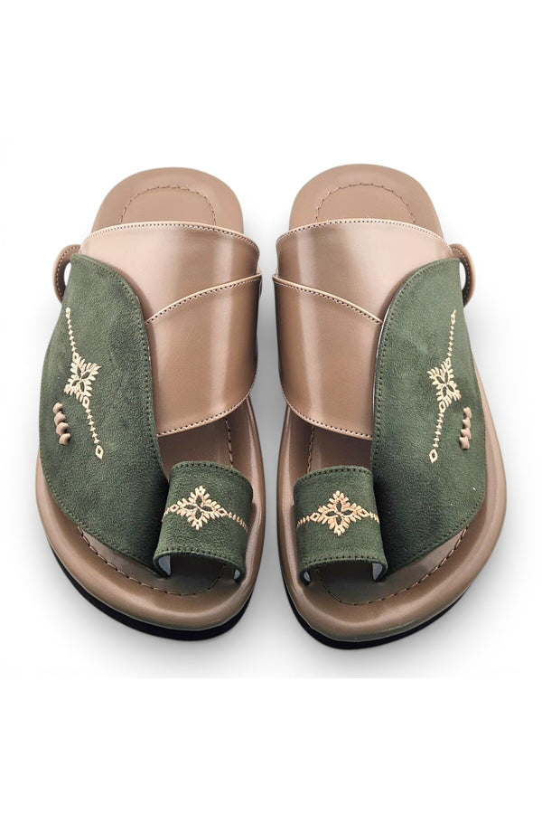 Olive Green / Light Beige