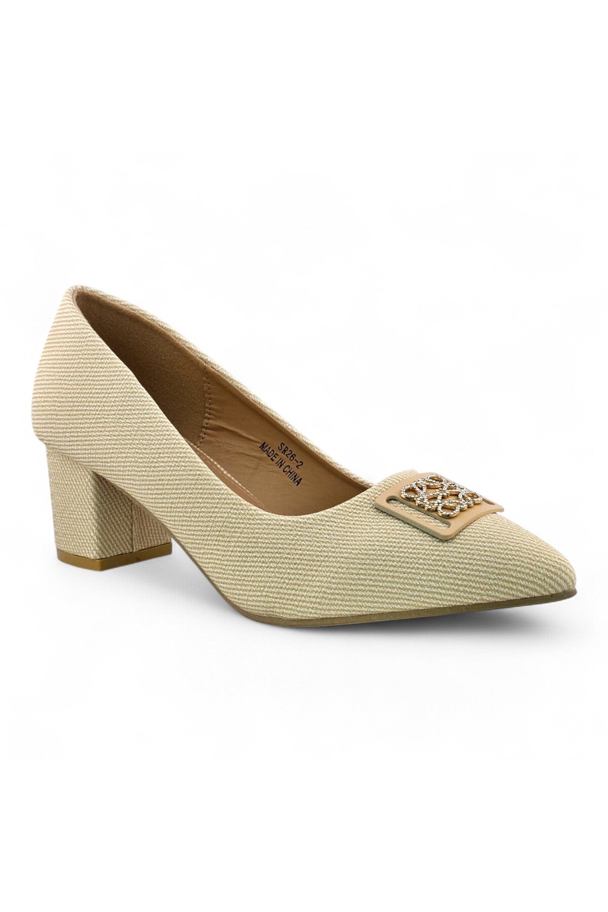 Sunrise Pointed-Toe Block-Heel Women's Heels | SR26-2 Secondary image