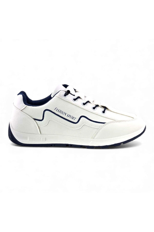 White / Dark Blue