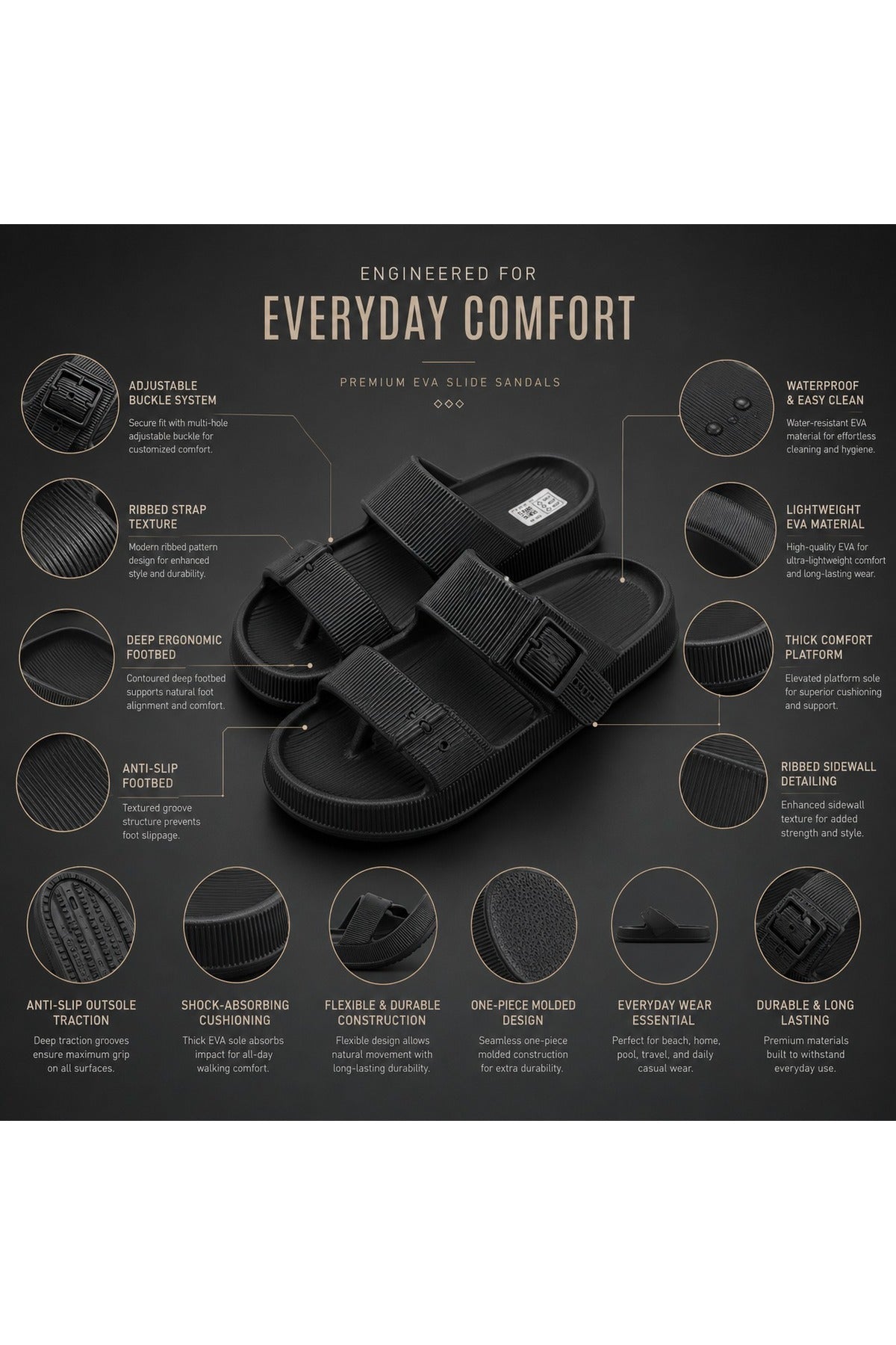 Feet First Casual Comfort Women's Sandals | 86-791-3 Secondary image