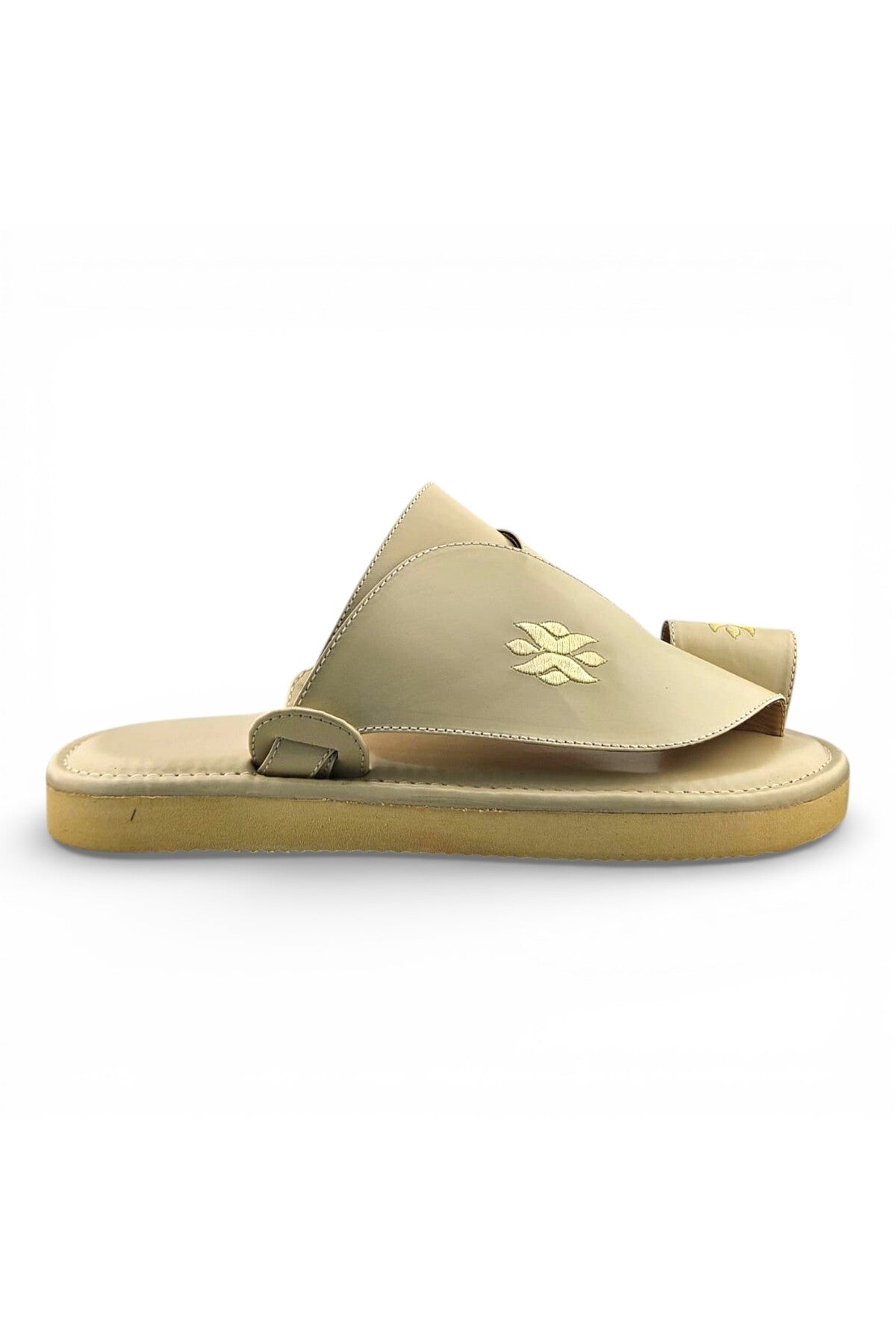 Footprint Embroidered Comfort Arabic Sandals for Men | WJH 1037 Secondary image