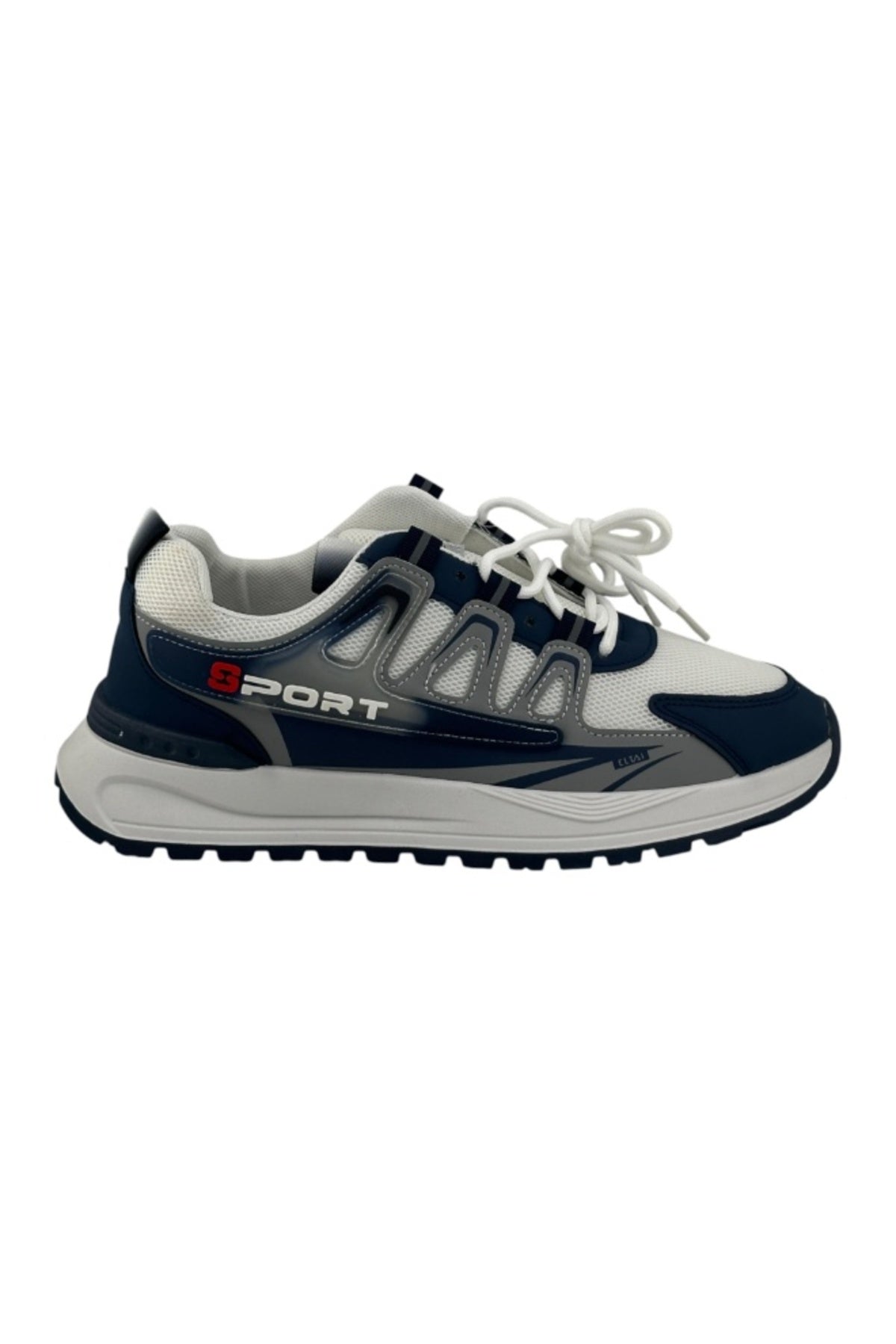 White / Navy Blue