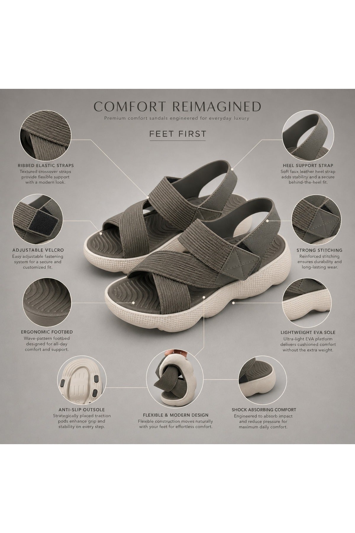 Feet First Everyday Comfort Women's Sandals | 86-750-06 Secondary image