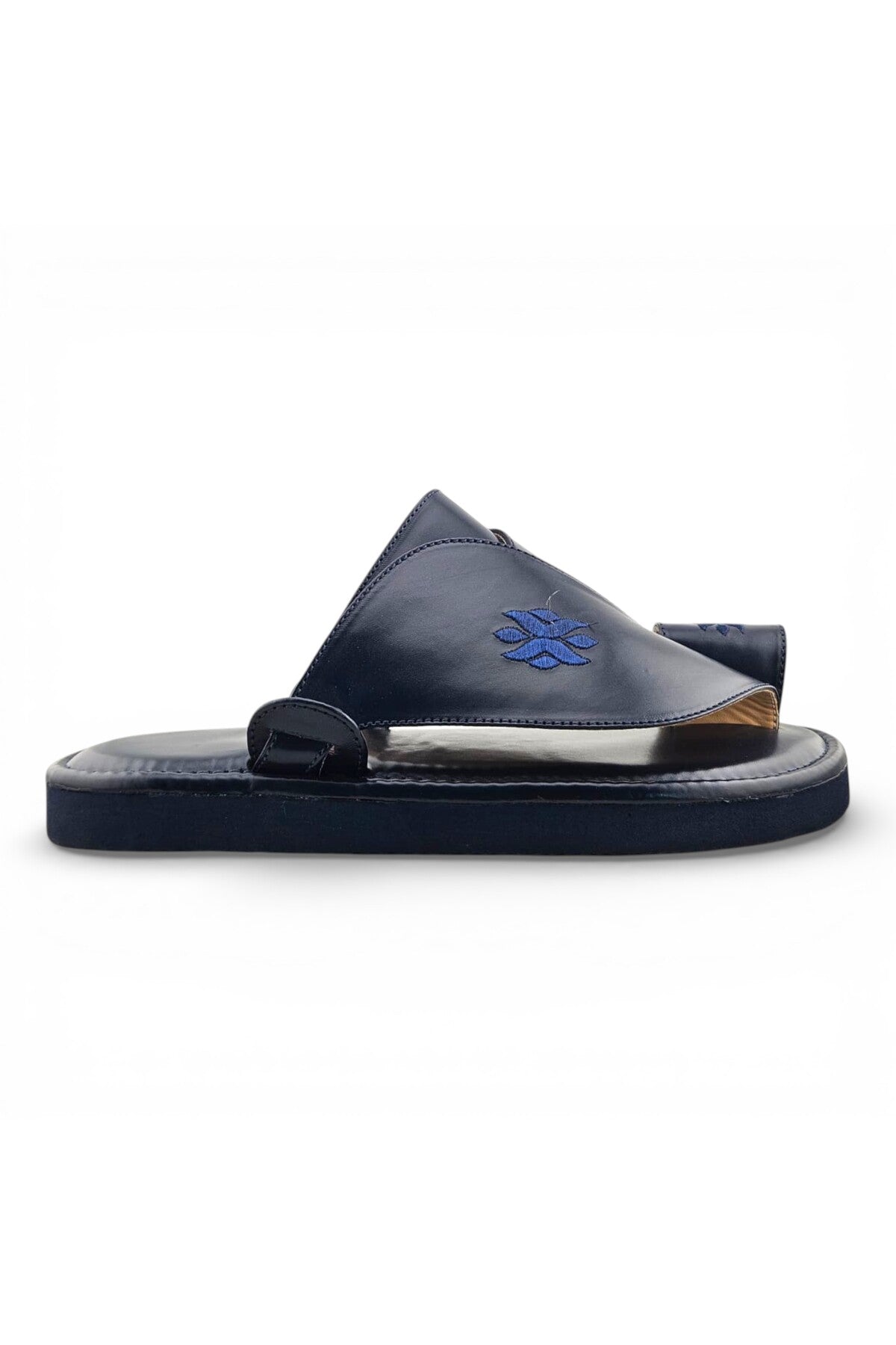 Footprint Embroidered Comfort Arabic Sandals for Men | WJH 1037 Secondary image