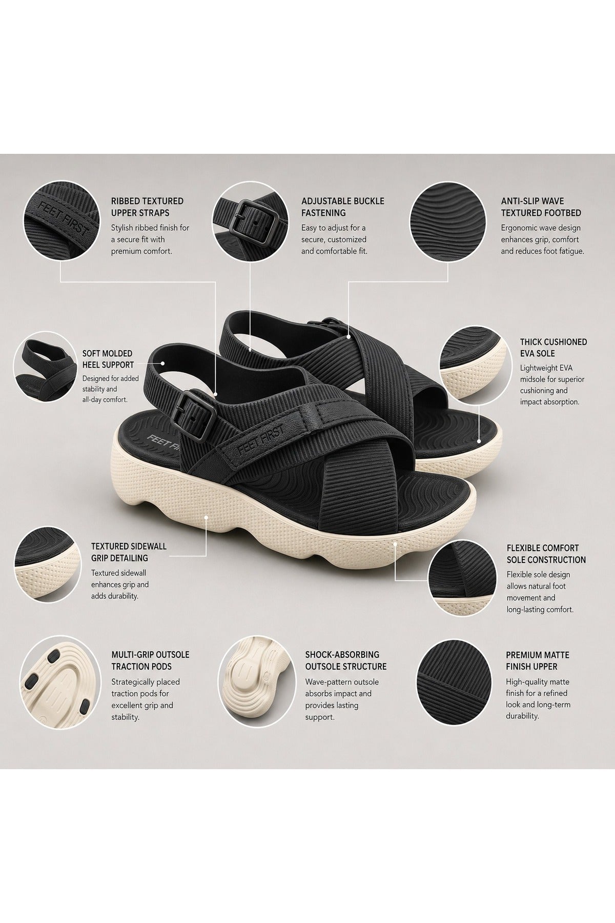 Feet First Everyday Comfort Women's Sandals | 86-760-13 Secondary image