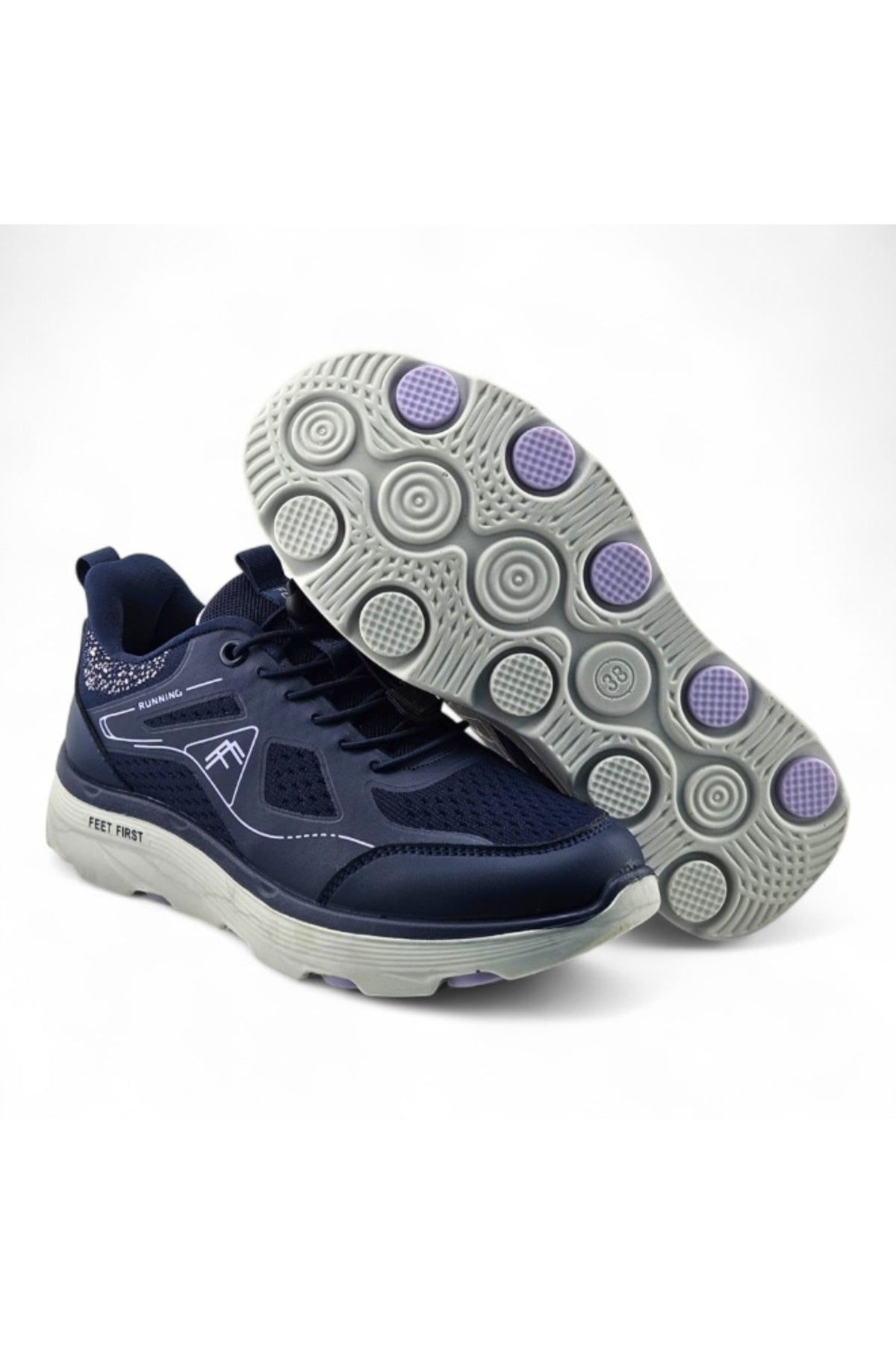 Navy Blue / Light Purple