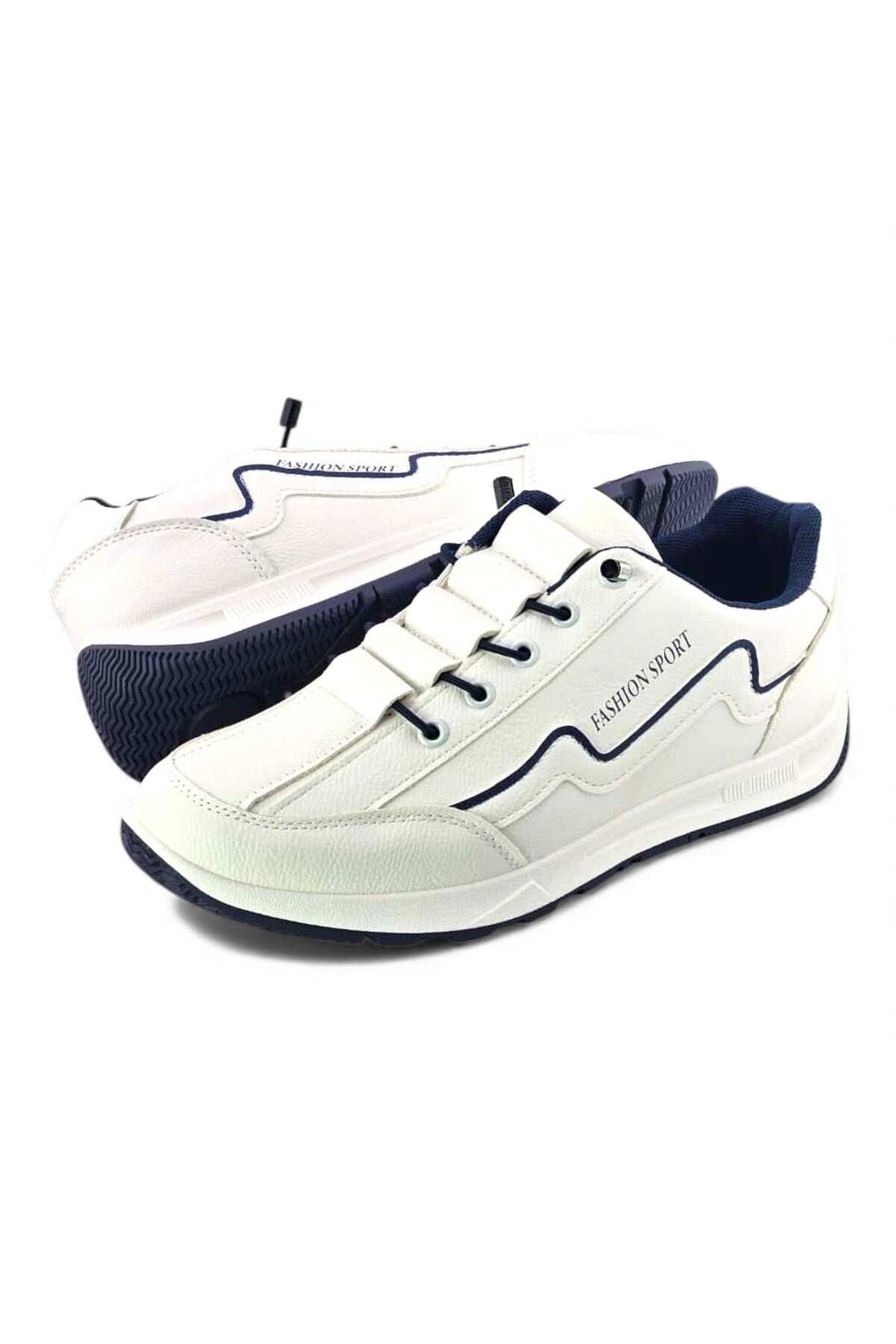 White / Dark Blue