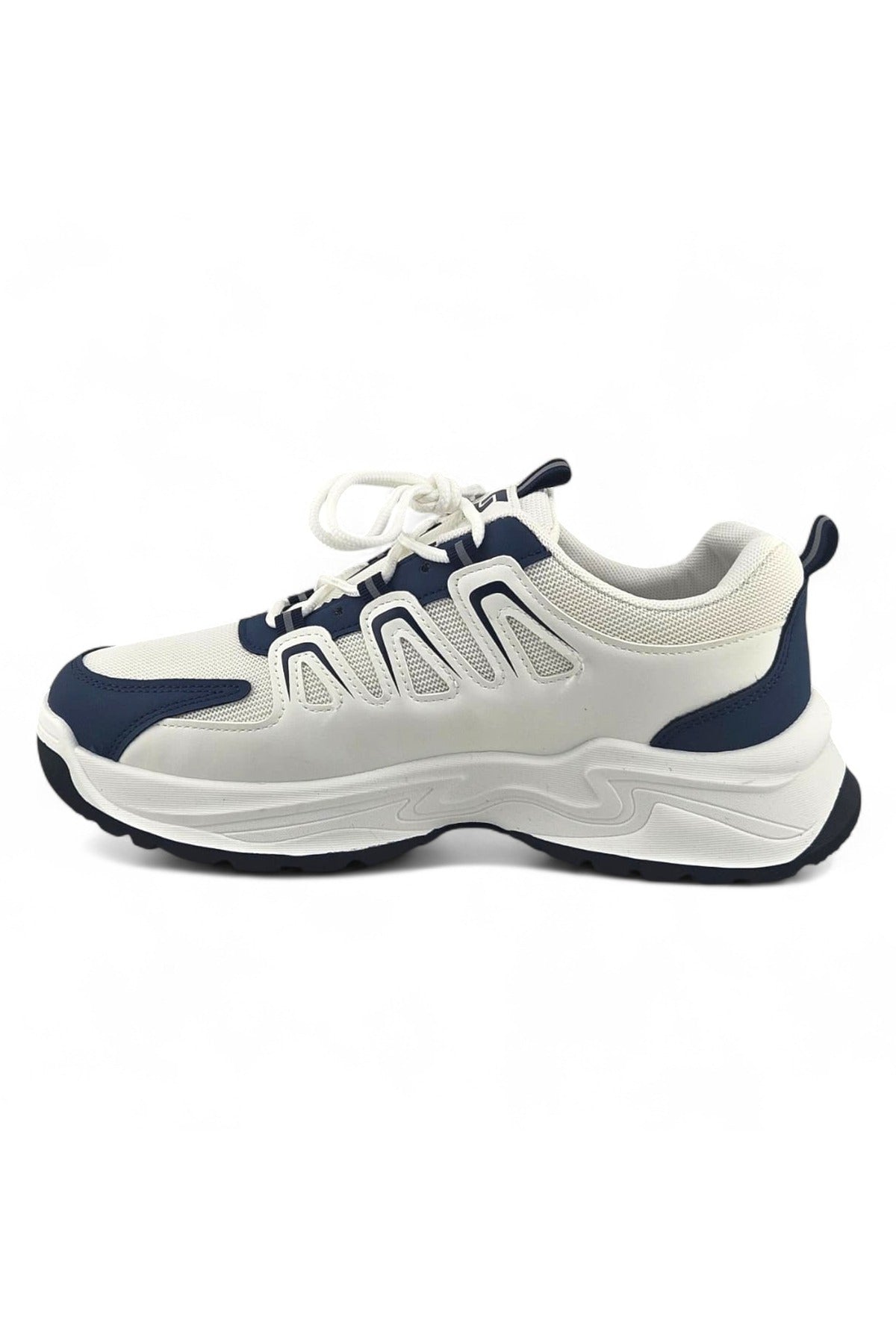 White / Navy Blue